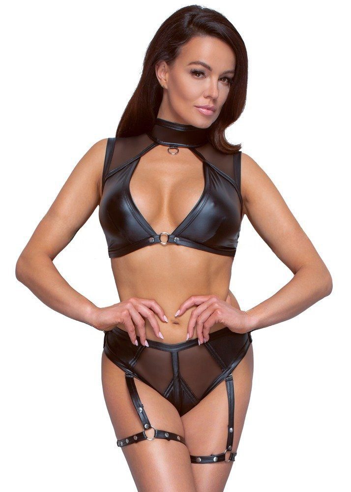 Cottelli Collection Set: Bügelloser BH Wetlook günstig online kaufen