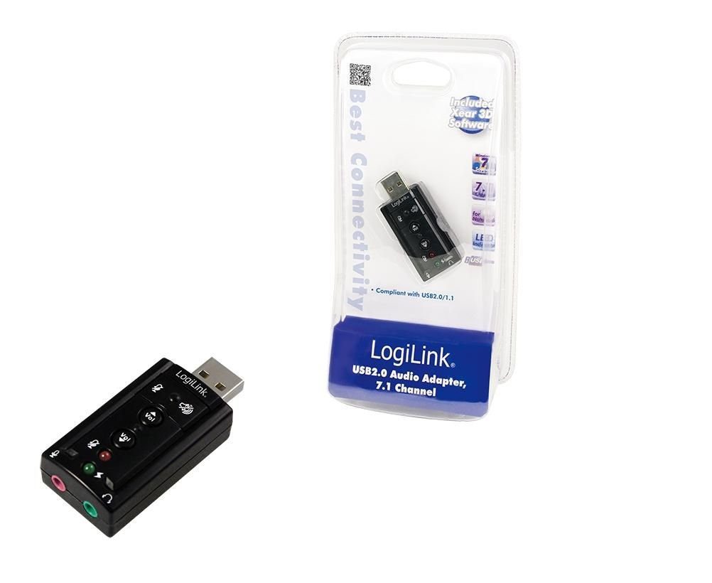 MMS LogiLink USB Audioadapter 7.1 Effect Soundkarte