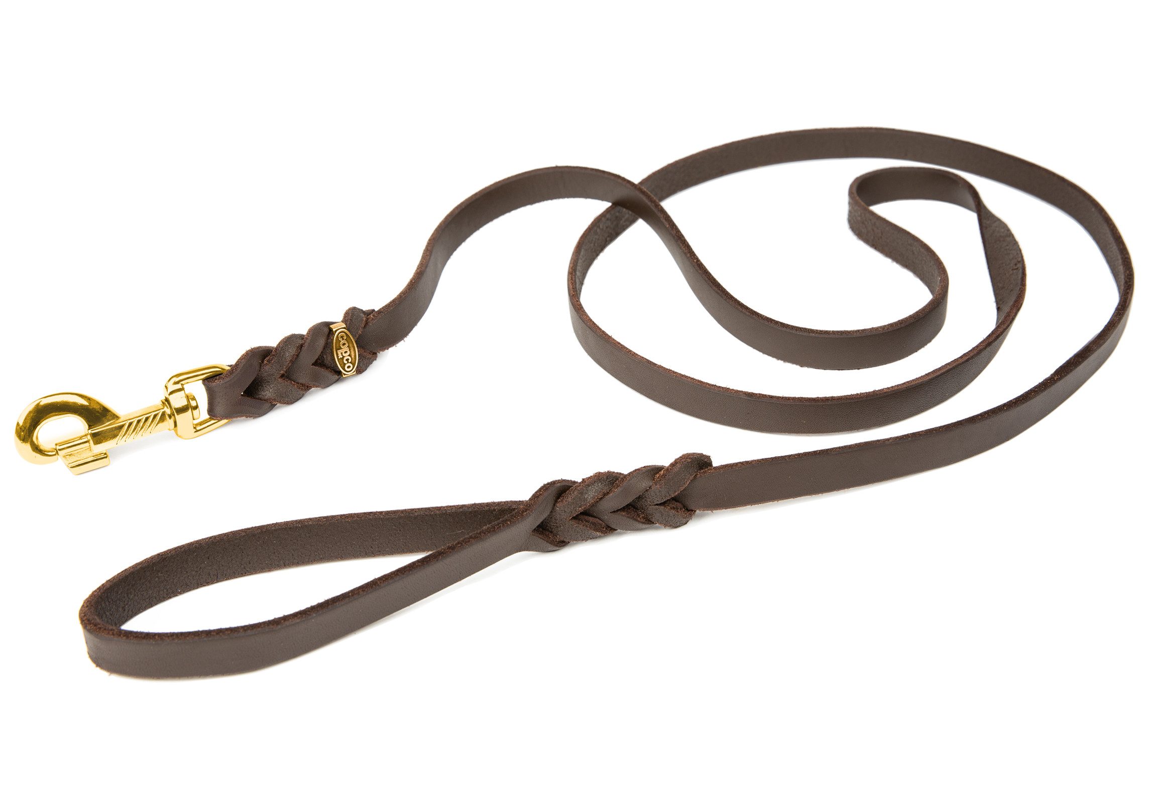 CopcoPet Hundeleine Fettlederleine mit Handschlaufe, Leder – Bild 4 von 5