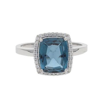 JuwelmaLux Fingerring JuwelmaLux Ring 925/000 Sterling Silber mit London Blue Topas JL10-07- (kein Set, 1-tlg)