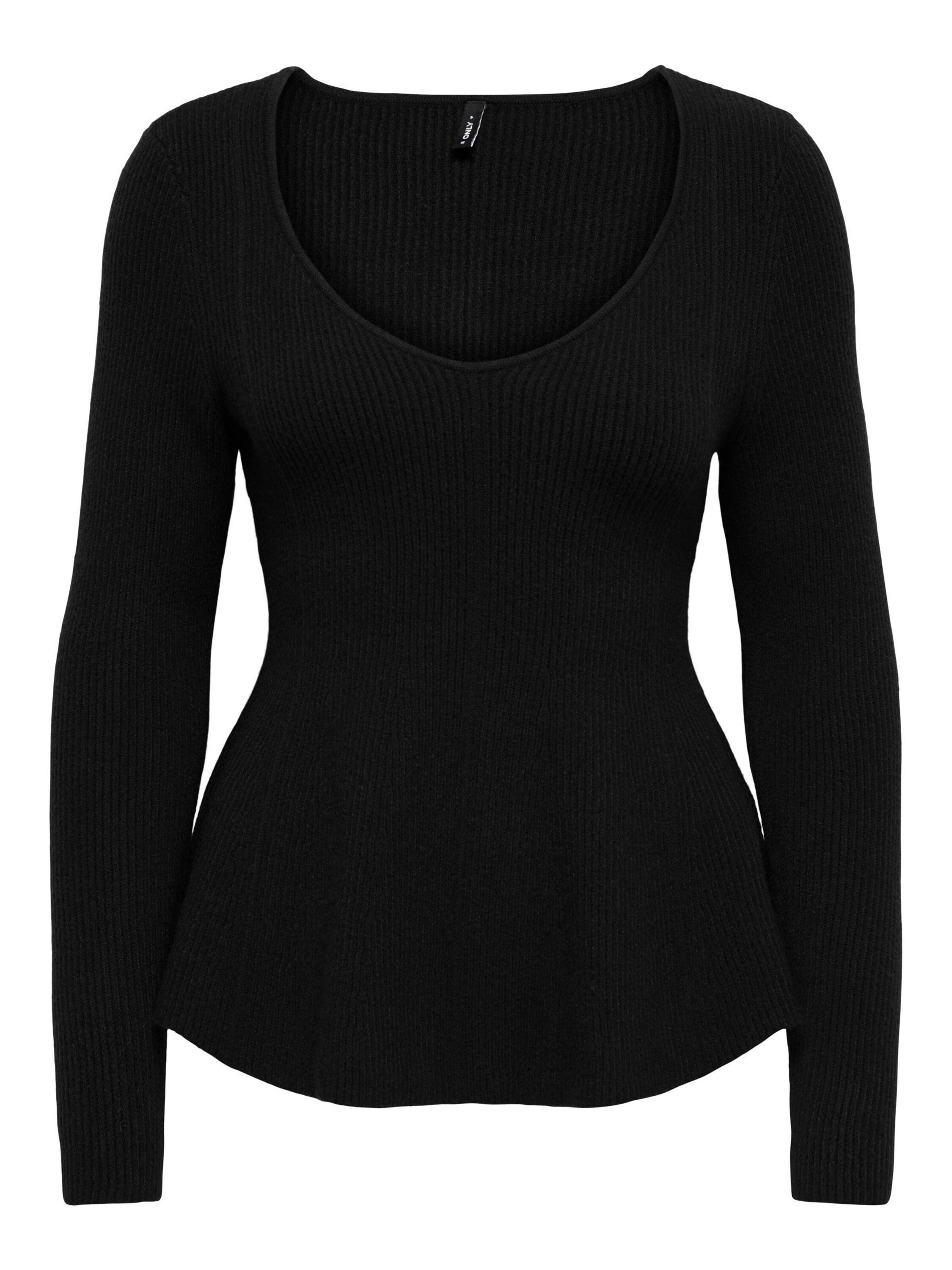 ONLY Strickpullover ONLIbi (1-tlg) Schößchen