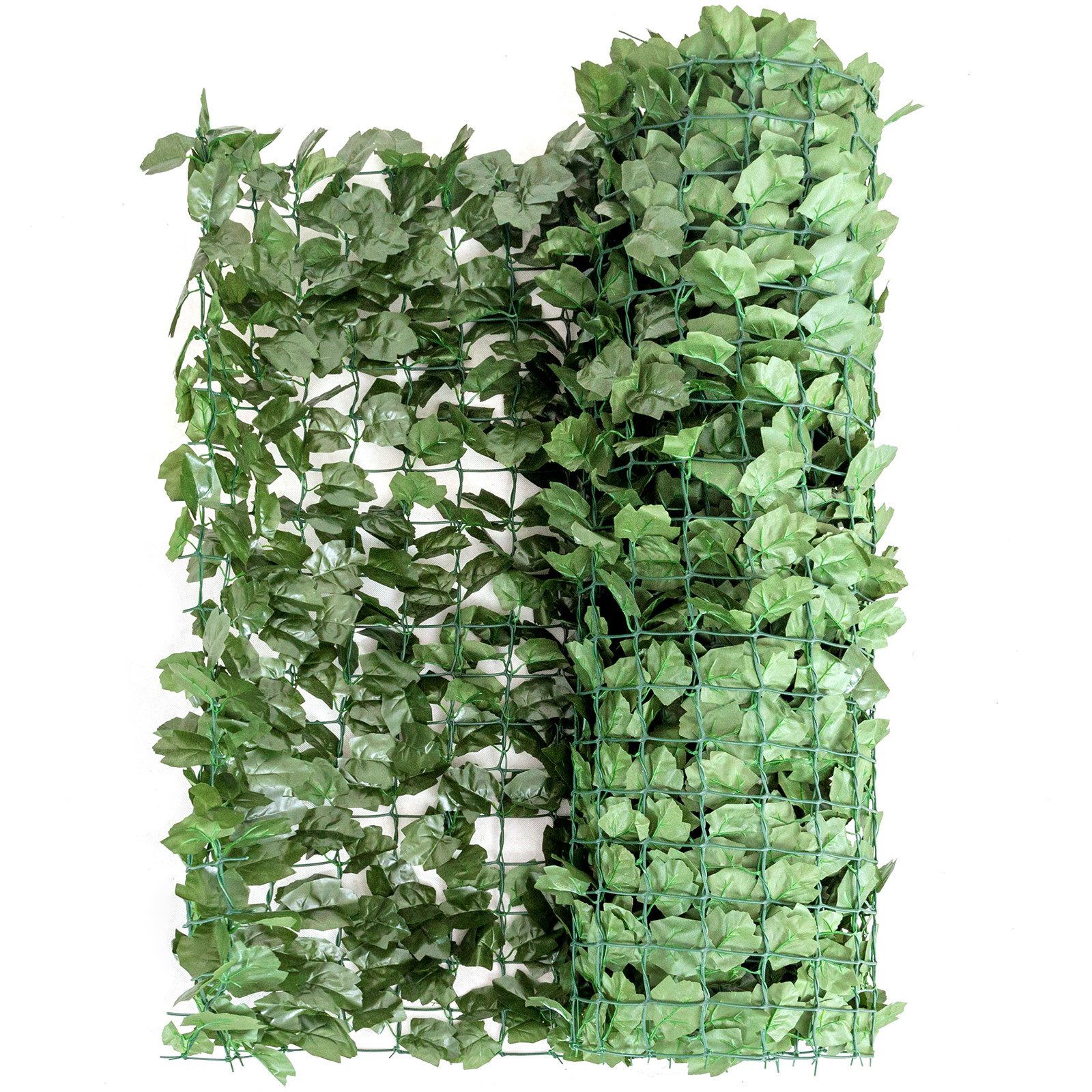 Kunstpflanze Efeu, COSTWAY, Höhe 150 cm, Pflanzenwand, Sichtschutz, L: 300cm