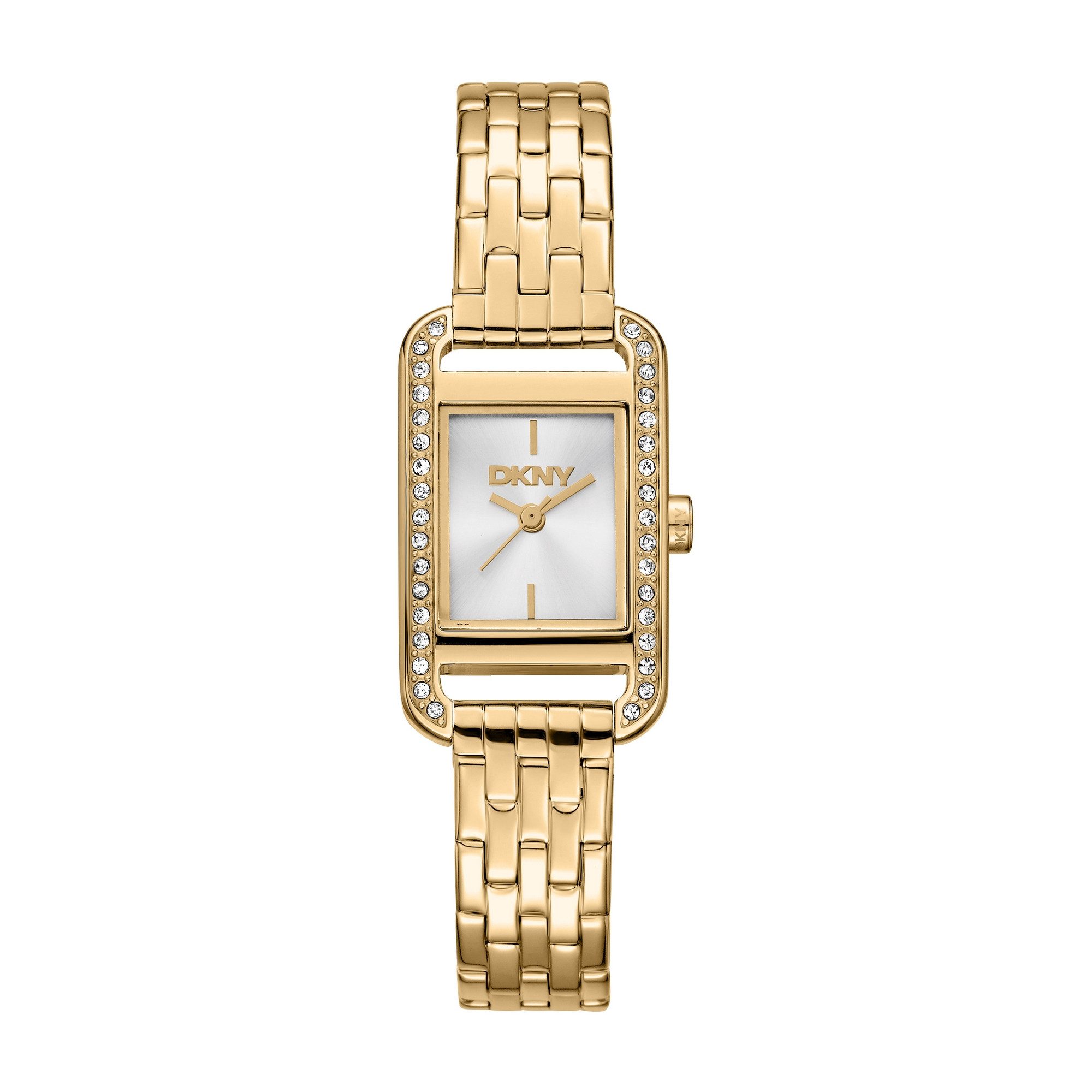 DKNY Quarzuhr Signature square Watch DK1L117M0035, Armbanduhr, Damenuhr, Edelstahlarmband, analog