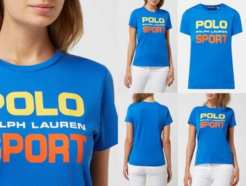 Ralph Lauren T-Shirt POLO RALPH LAUREN Rainbow Logo T-shirt Retro Preppy Shirt Bluse Top Bl