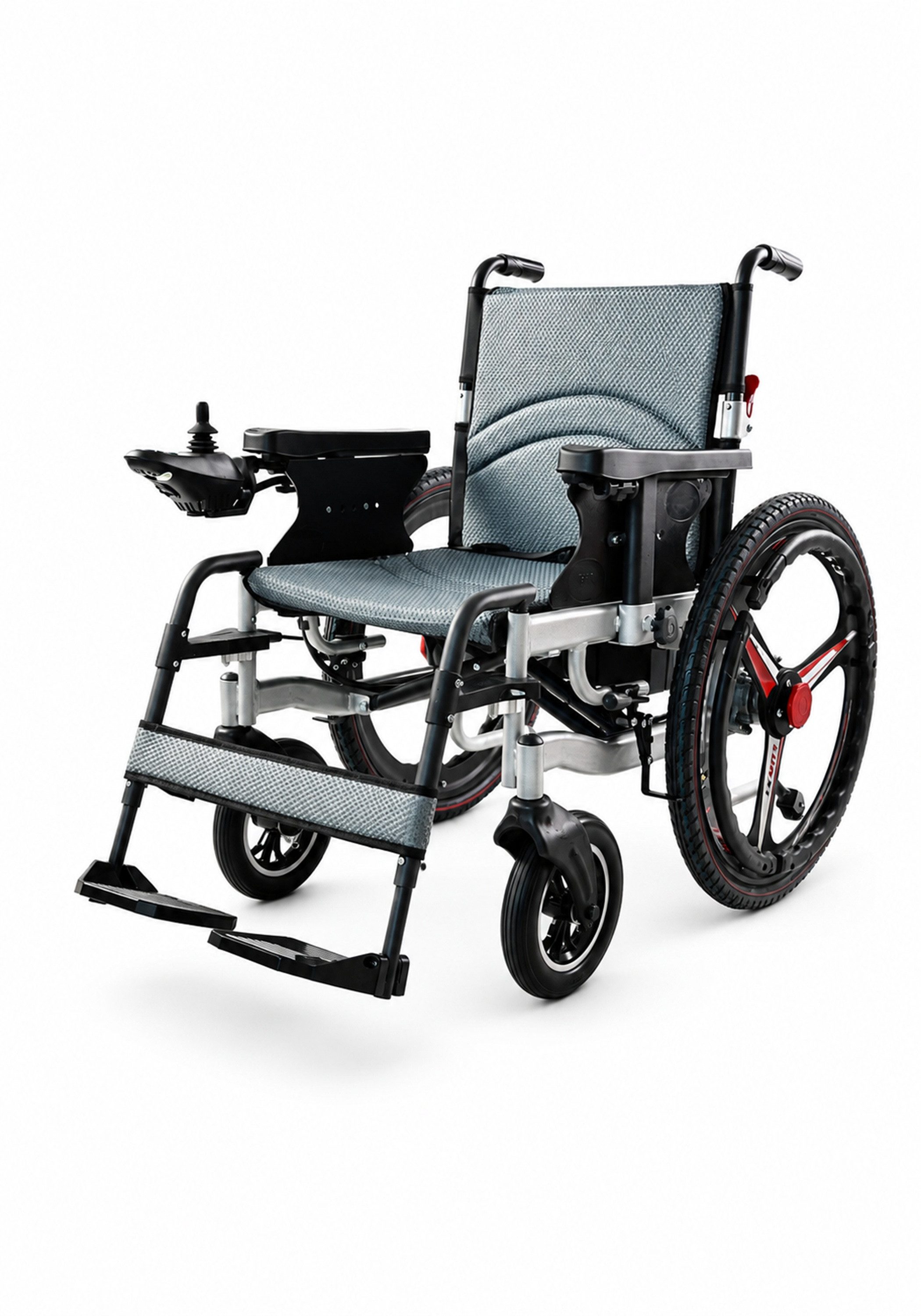 Vankel Elektrorollstuhl Faltbarer Elektrorollstuhl 288Wh Akku 15-20km 120kg 6km/h Joystick, Herausnehmbarer Akku LCD Display Elektrische Bremse Kippschutzrollen