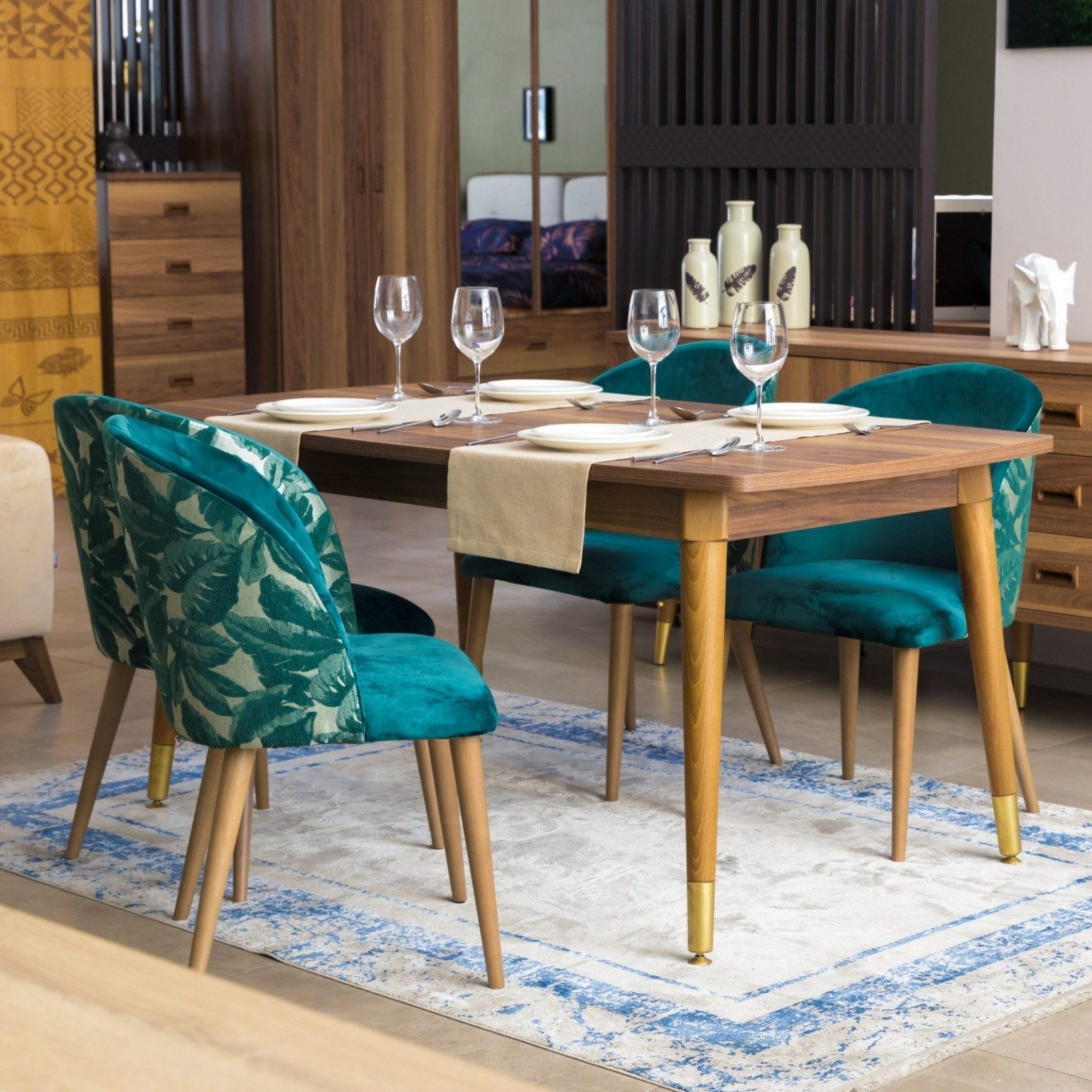 BELUPAI Tischläufer Modern Tischdecke (Set 1-tlg, Abwaschbar, Wasserabweisend, Landhausstil Tischläufer), für Küche Esstisch Tisch Dekoration Party Dekor, 30x12 – Bild 5 von 5