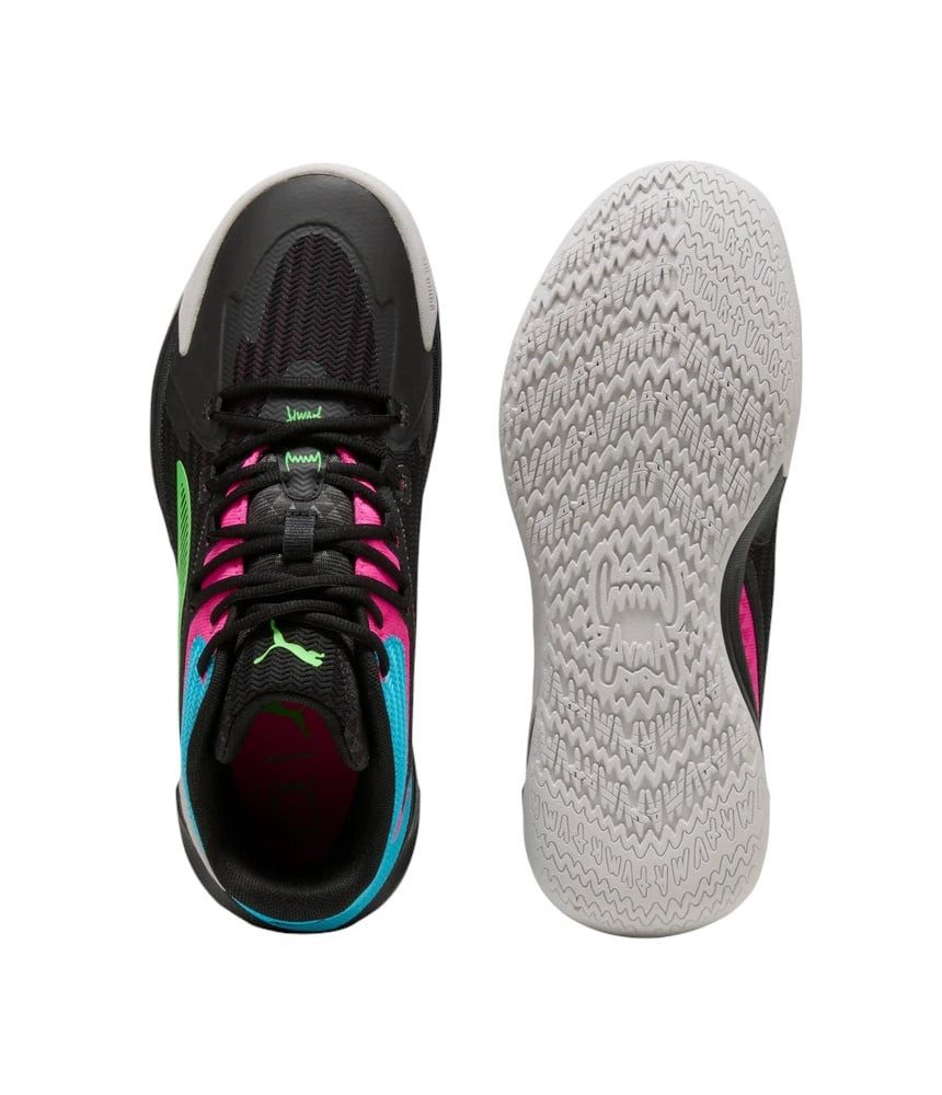 PUMA Hallen-Indoorschuhe Dagger (Basketball) schwarz/bunt Herren Badmintonschuh