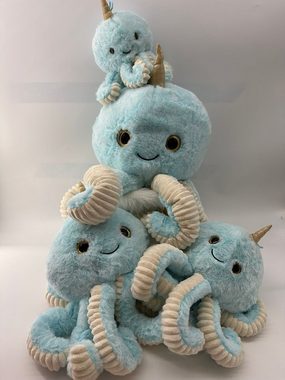 soma Kuscheltier Krake Plüsch Spielzeug Octopus Kuscheltier Cartoon Oktopus Blau 30 cm (1-St), Super weicher Plüsch Stofftier Kuscheltier für Kinder zum spielen
