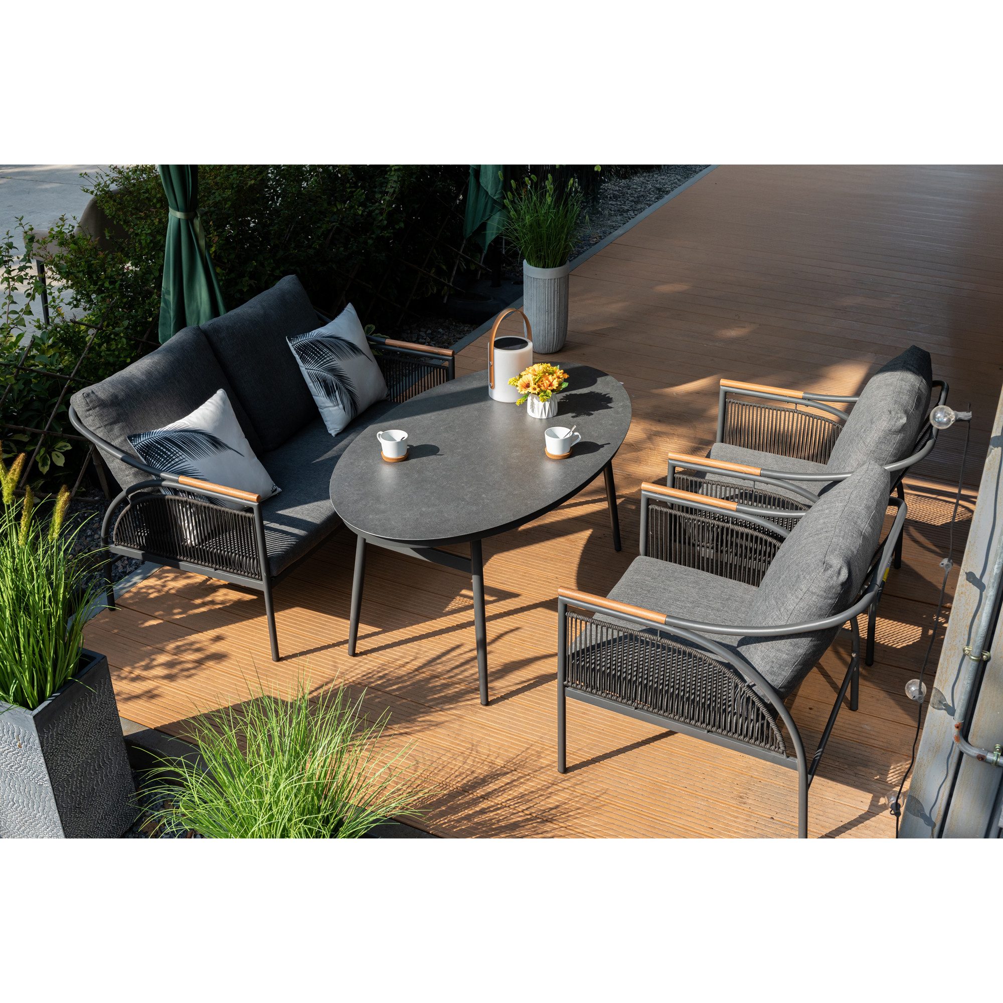 MANDALIKA Garden Gartenlounge-Set XL Dining Lounge günstig online kaufen