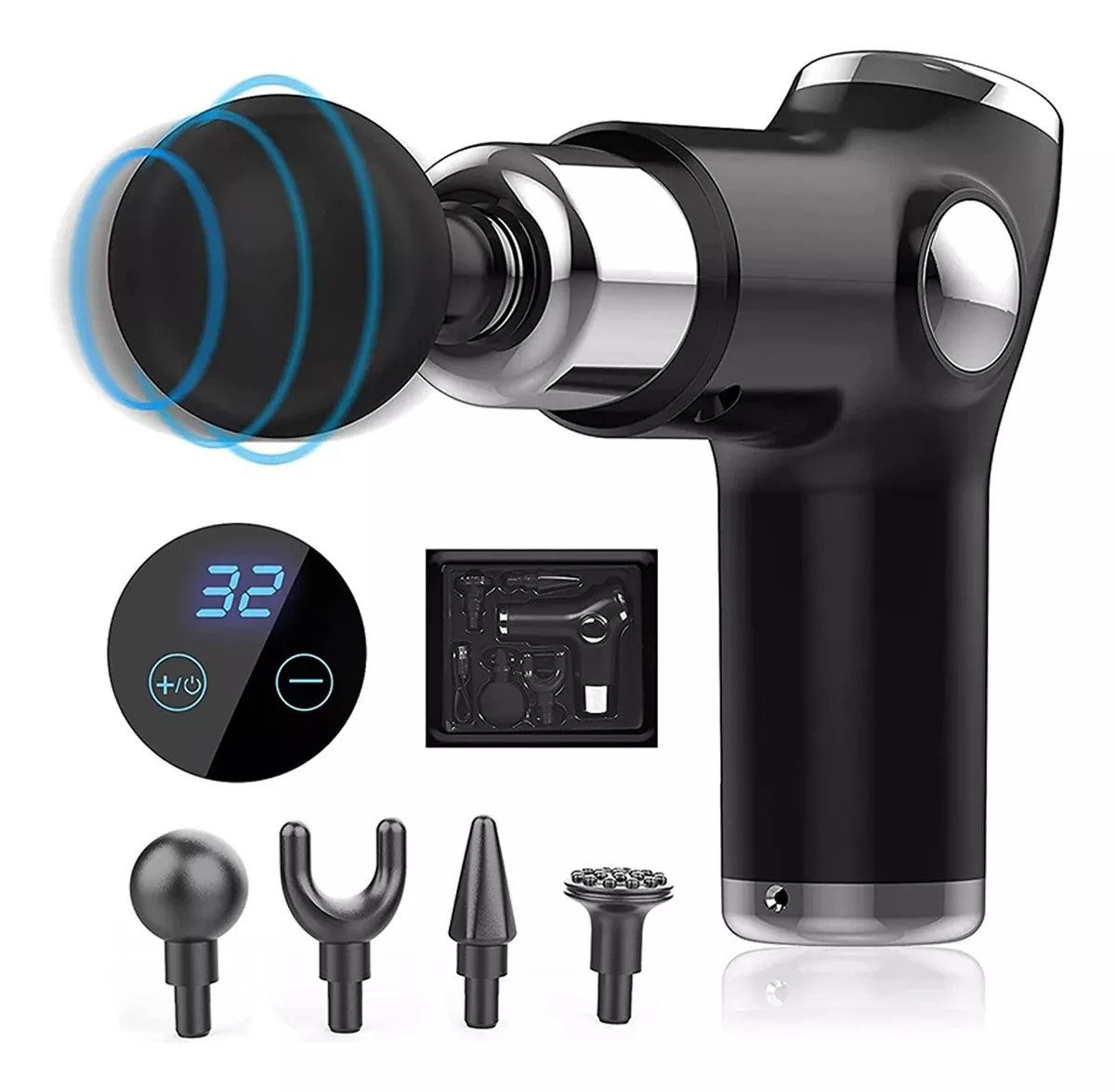 Massagepistole Tiefengewebe Percussion Handheld Körper Rücken Muskel Massagegerät