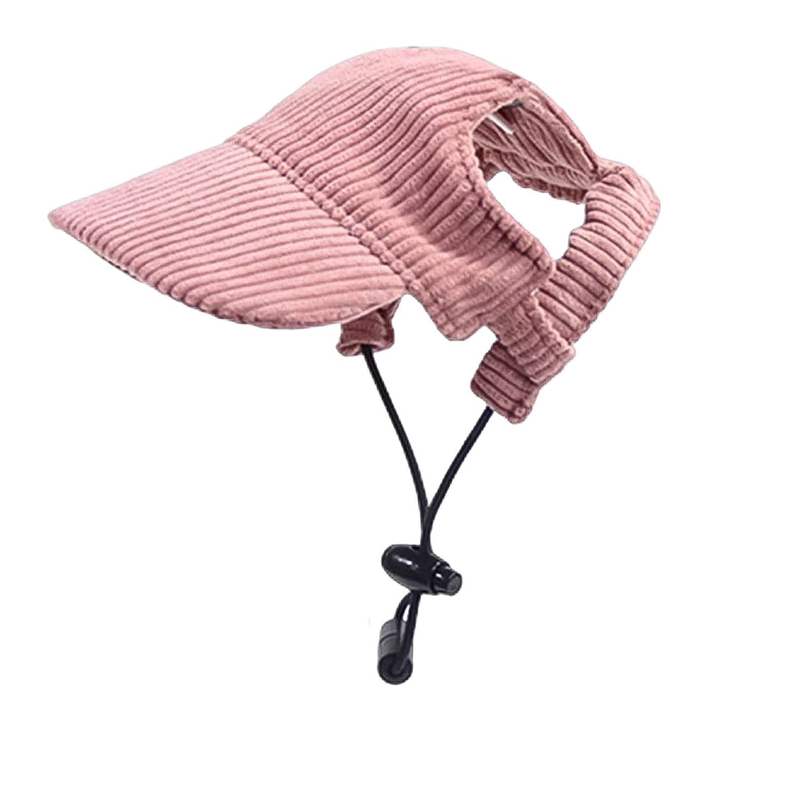 Ledander Baseball Cap Hunde Baseballmütze, Verstellbar Sommer Sonnenschutz Hut Sonnenhüte mit Ohrlöchern, Haustier Sommer Hut für Welpen Hunde Mütze