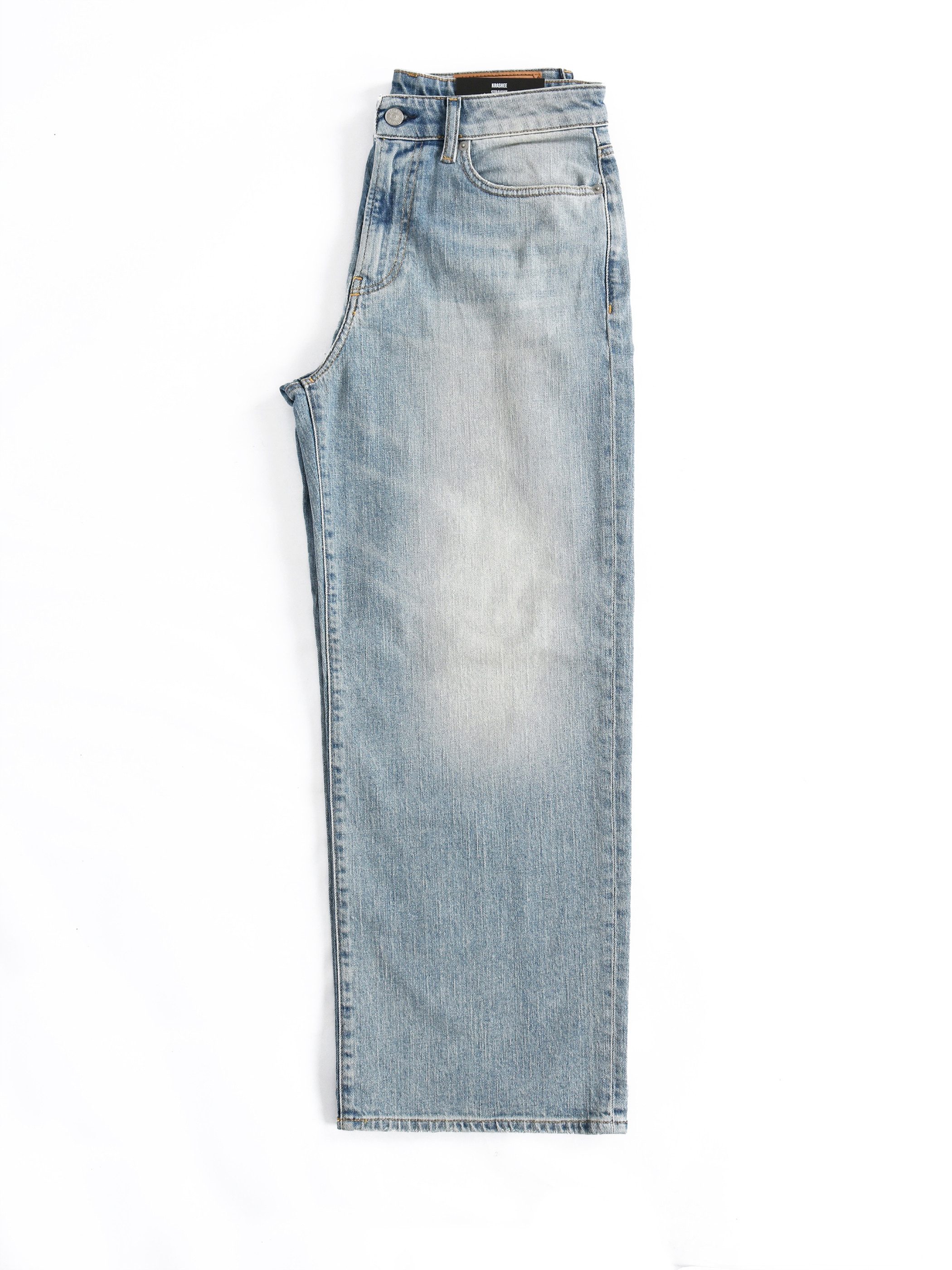 Loose-fit-Jeans Straight Leg Low Waist - KRASHEE R08BI - Länge:32