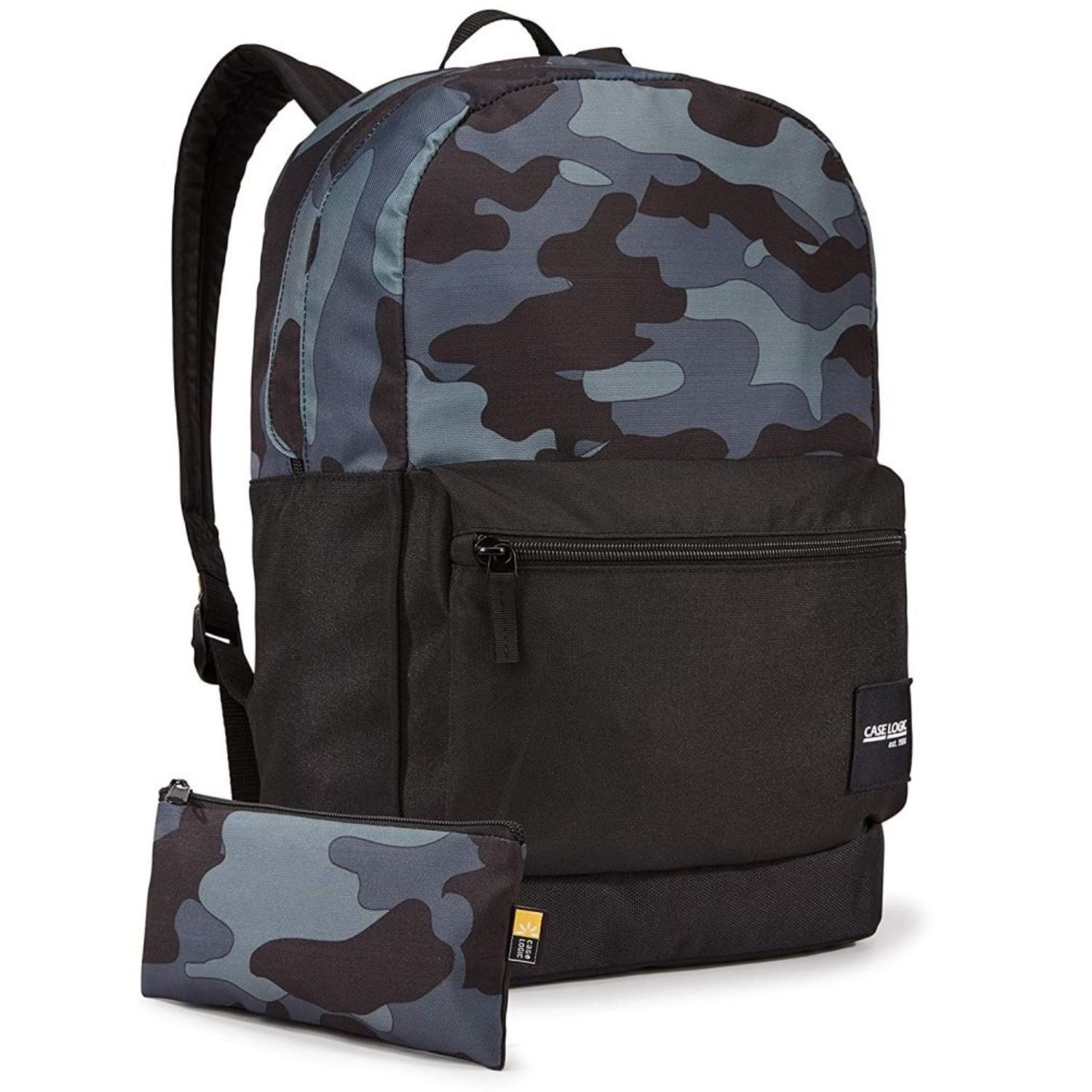 Case Logic Notebookrucksack Commence Backpack Rucksack Camo Black 24L (Rucksack mit Mäppchen), Notebook-Tasche Bag für 15" 15,4" 15,6" 16" 16,2" Zoll Notebook Laptop