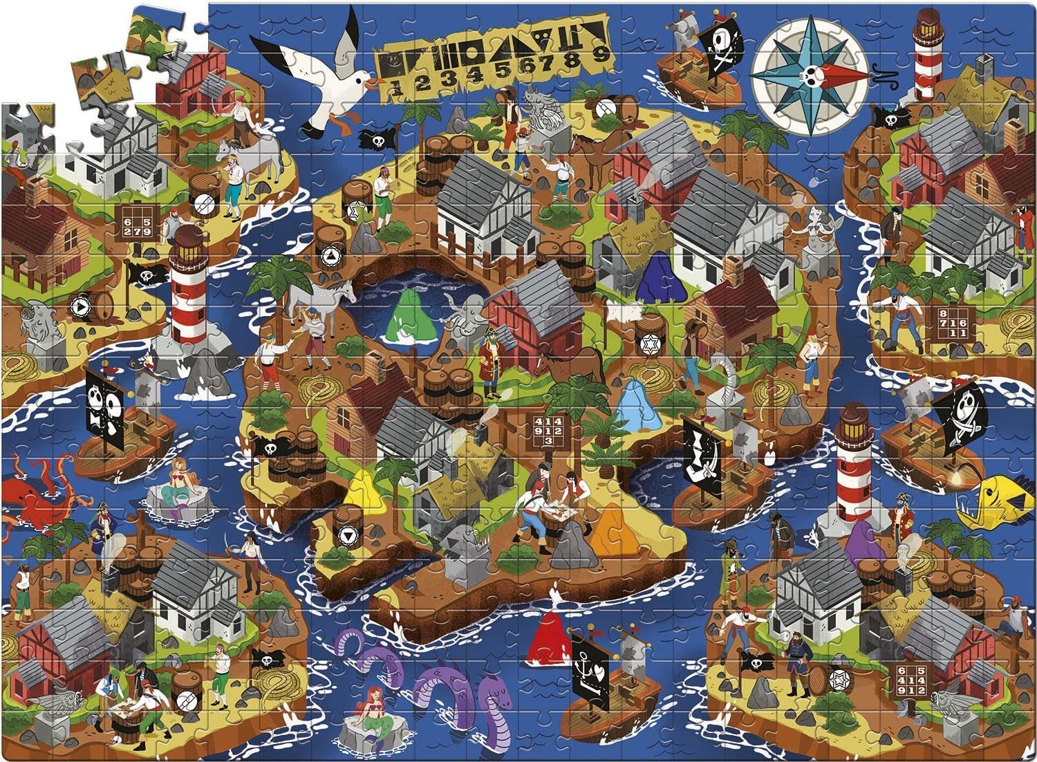 Puzzleteile, Der Made Puzzle Clementoni® Mixtery Piratenschatz in Puzzle, Europe 300