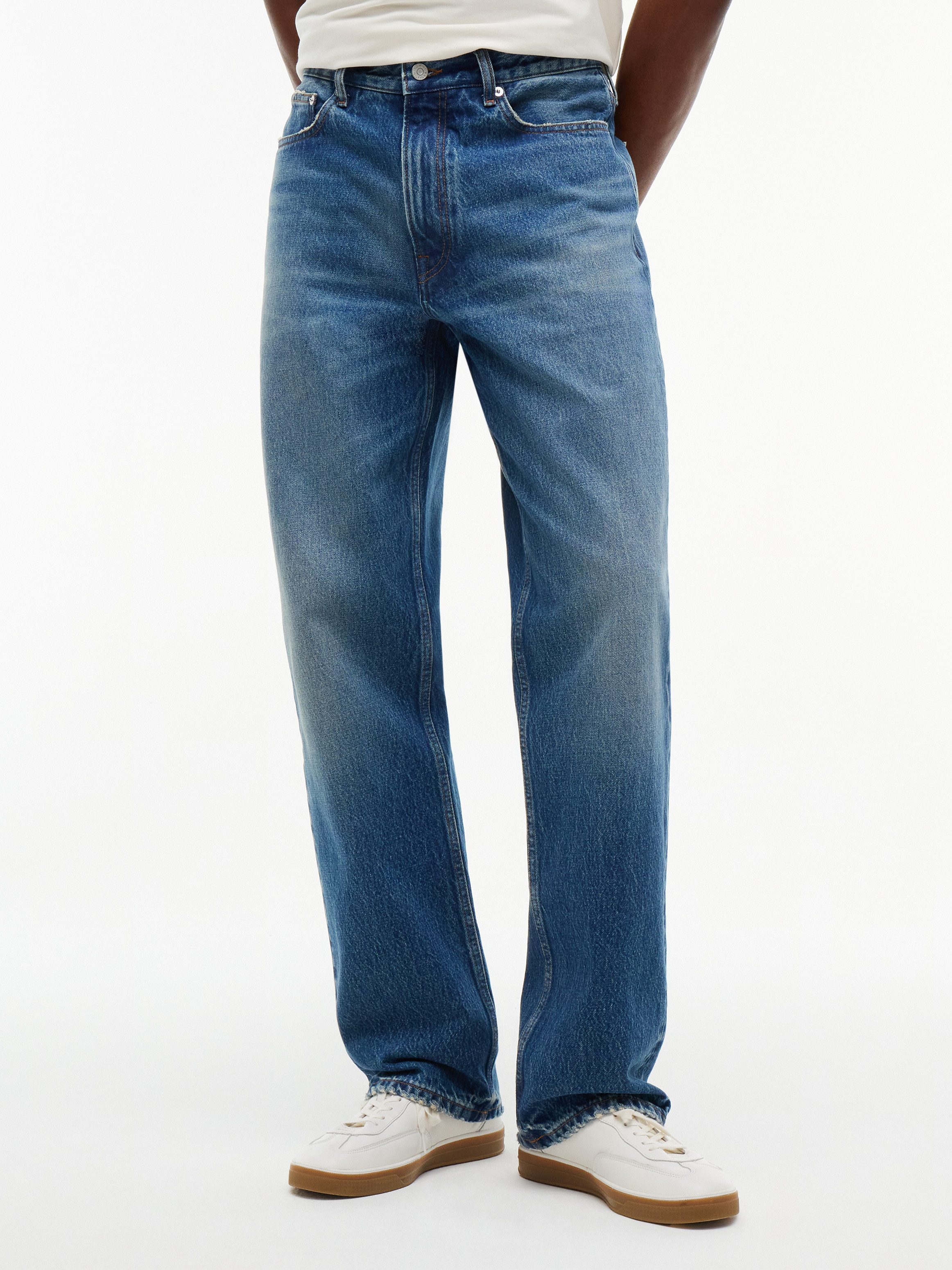 Tommy Hilfiger Straight-Jeans RIVER RELAXED CHARLIE BLUE aus Baumwoll-Denim, Relaxed Fit