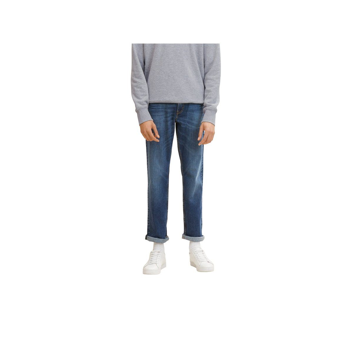TAILOR TOM mittel-grau (1-tlg) 5-Pocket-Jeans