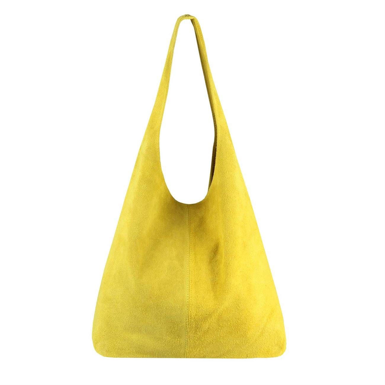 Schultertasche Made in Italy Damen Leder Tasche Schultertasche