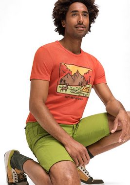Maier Sports T-Shirt Burgeis 16 M Herren Kurzarmshirt mit Print für Wandern und Freizeit