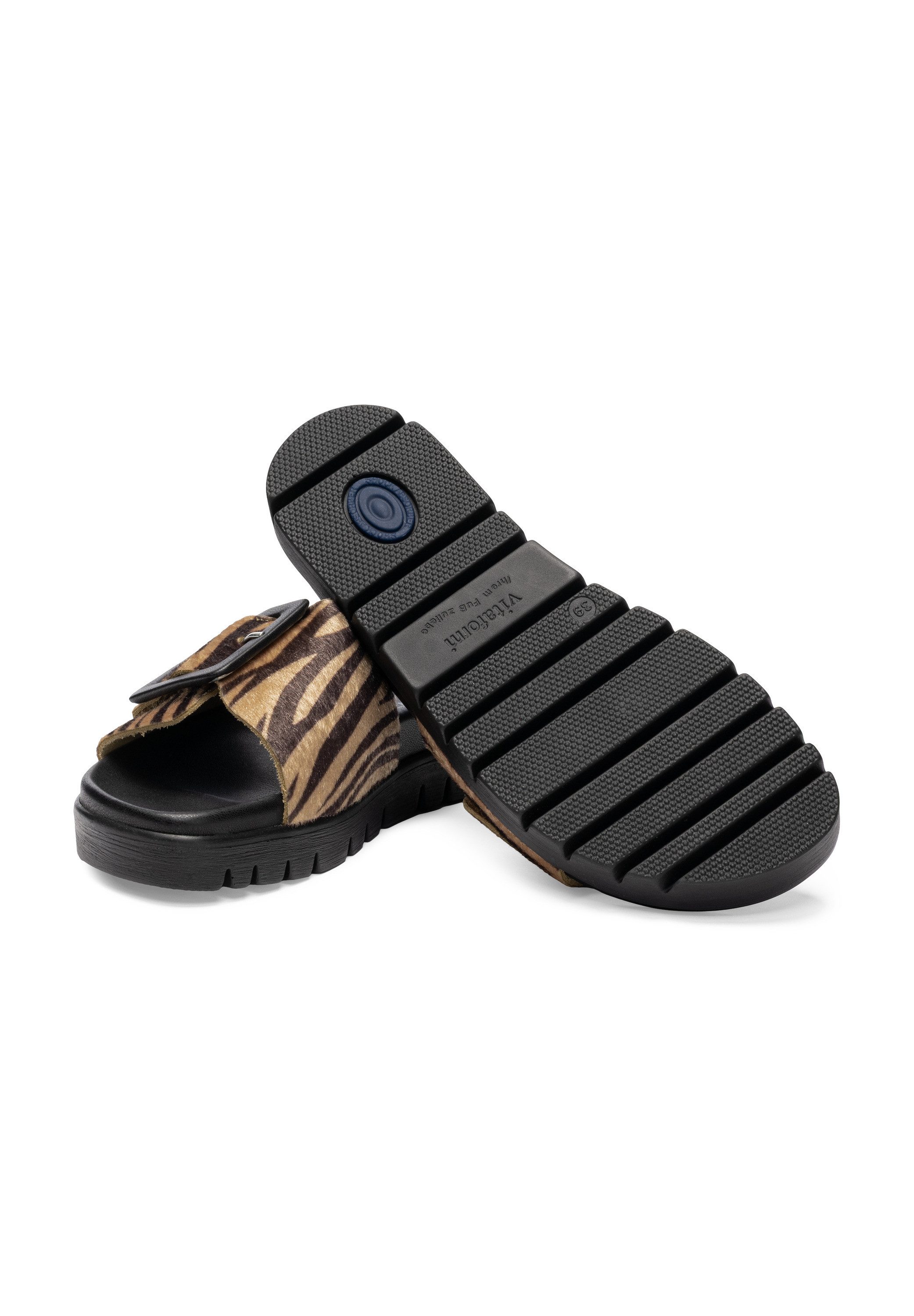 vitaform Damen Pantoletten Textil Pantolette