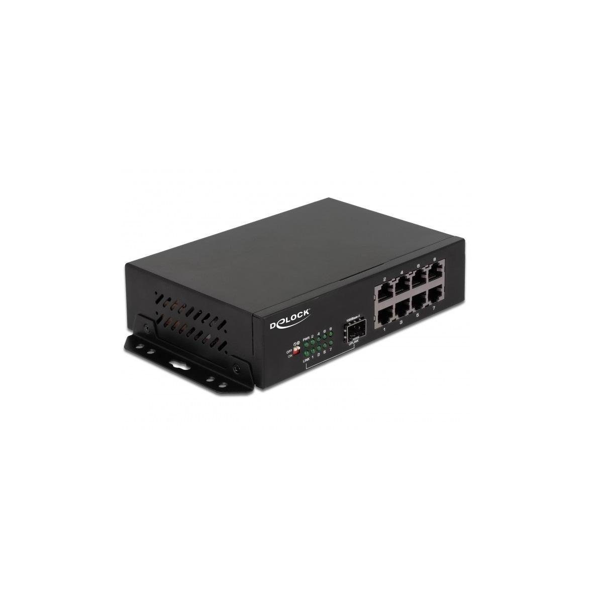 8 Switch Gigabit + Ethernet Netzwerk-Switch - Port 87708 1 SFP Delock