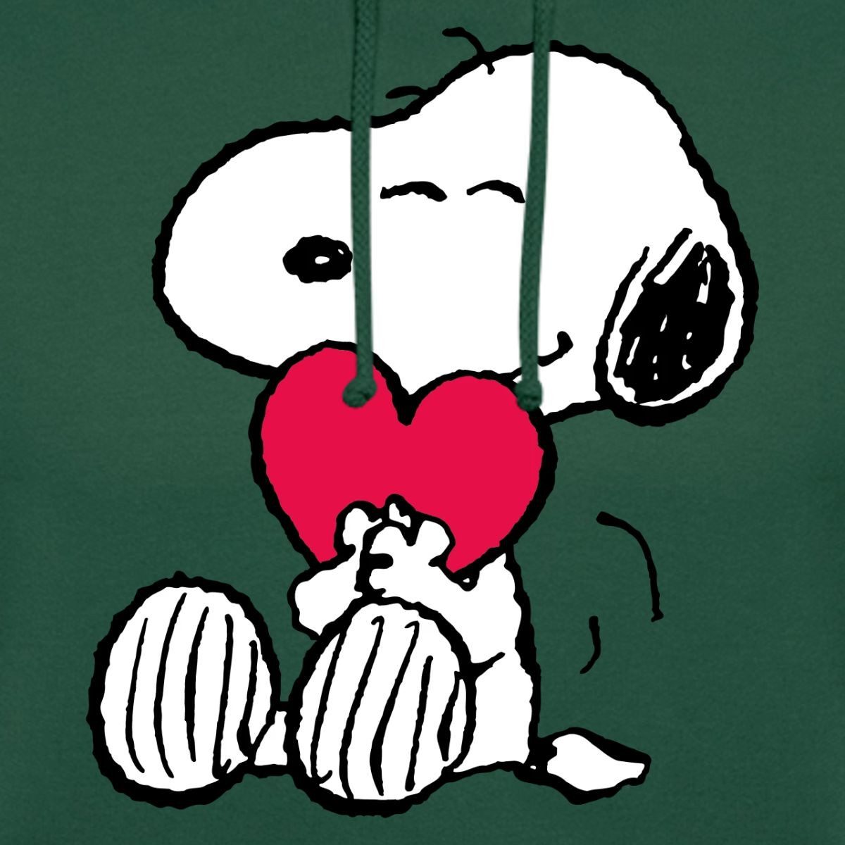 Spreadshirt Hoodie Peanuts Snoopy Herz Love Geschenk Unisex Hoodie (1-tlg)