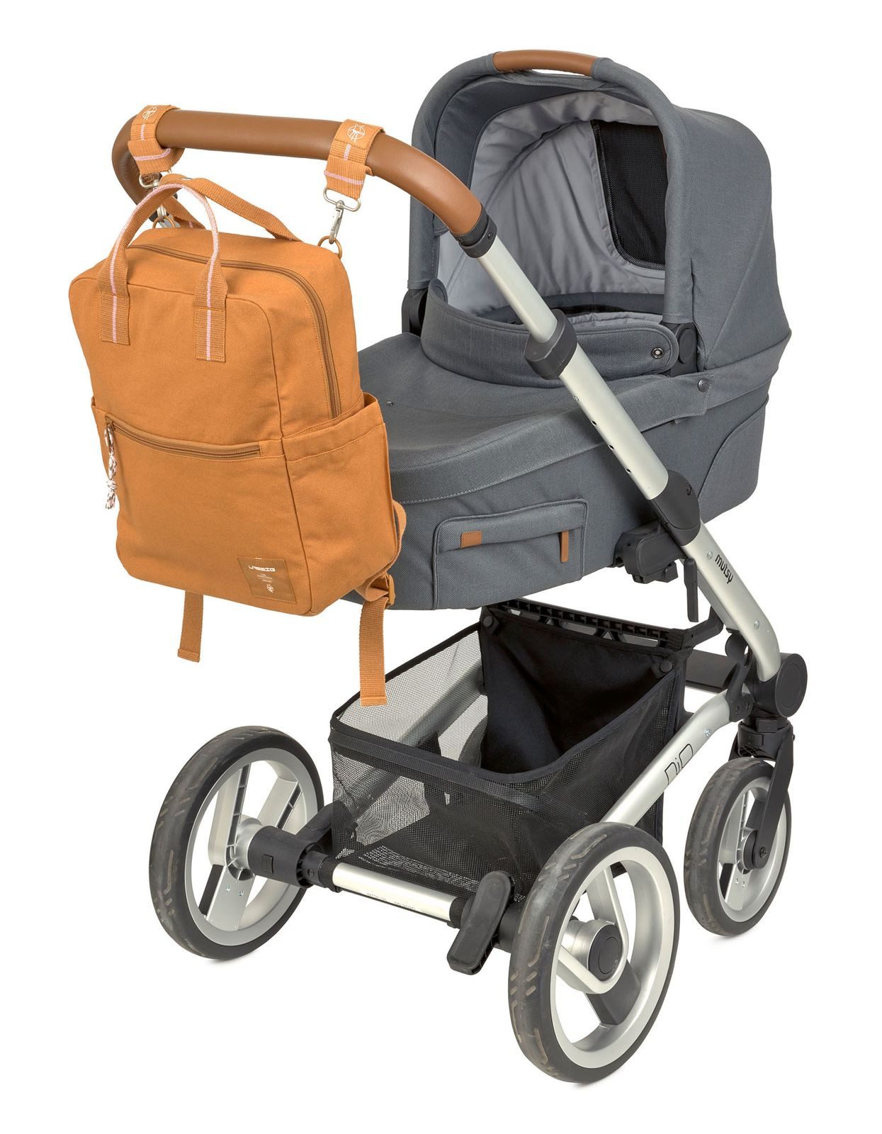 LÄSSIG Wickeltasche Backpack Big Gots (Set, 2-tlg)