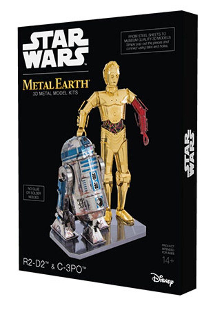 Invento Puzzle Metal Earth - R2-D2 & C-3PO (Doppelpack-Box), Puzzleteile