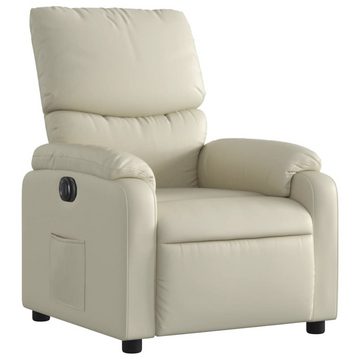 vidaXL Sessel Relaxsessel Elektrisch Creme Kunstleder (1-St)