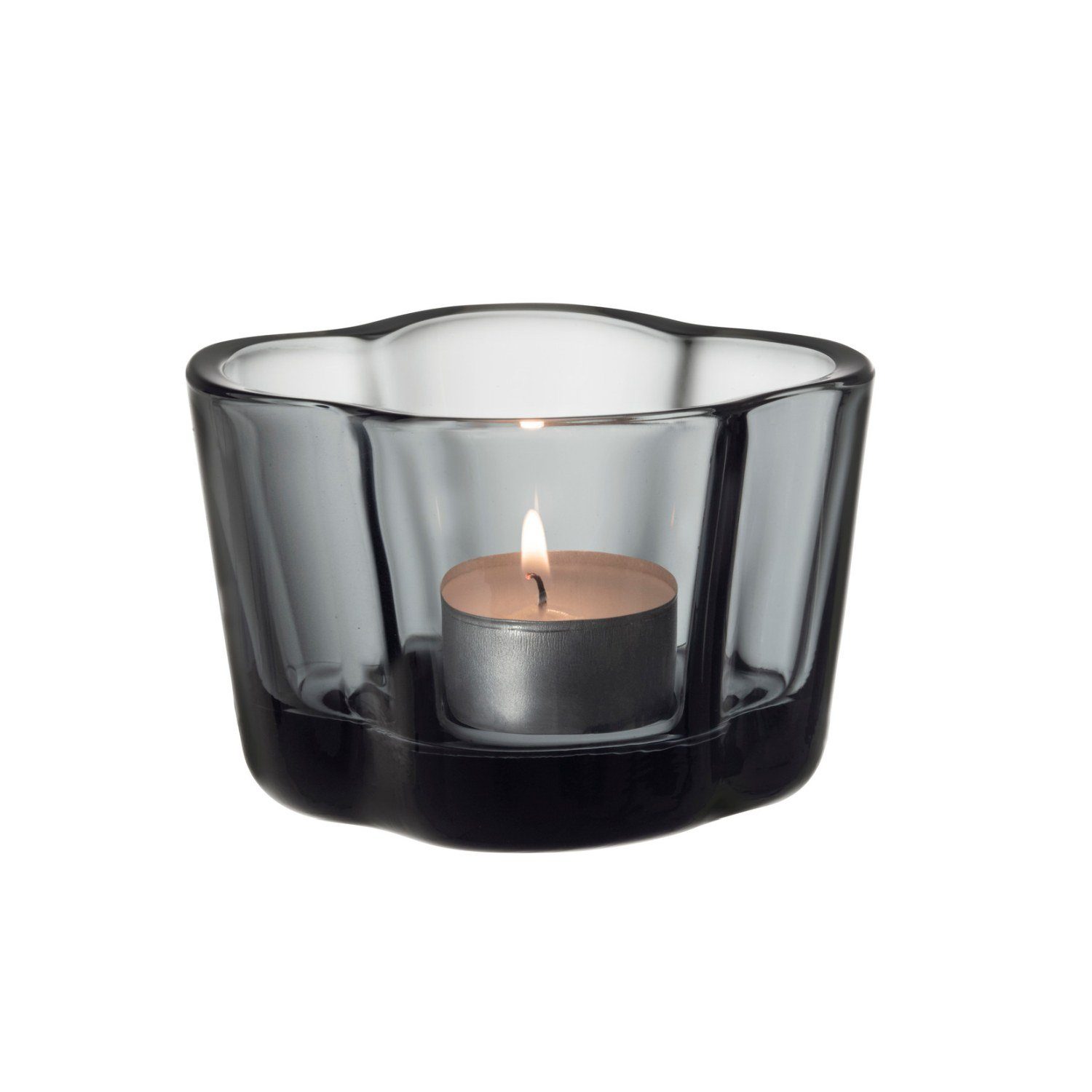 Teelichthalter Iittala Teelichthalter Aalto Grau