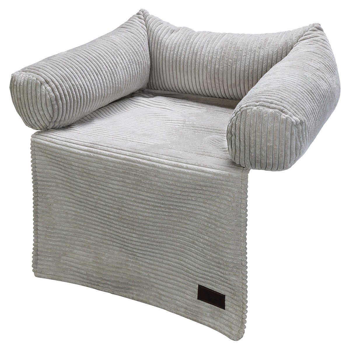 Designed By Lotte Tierkissen Couchkissen Ribbed hellgrau
