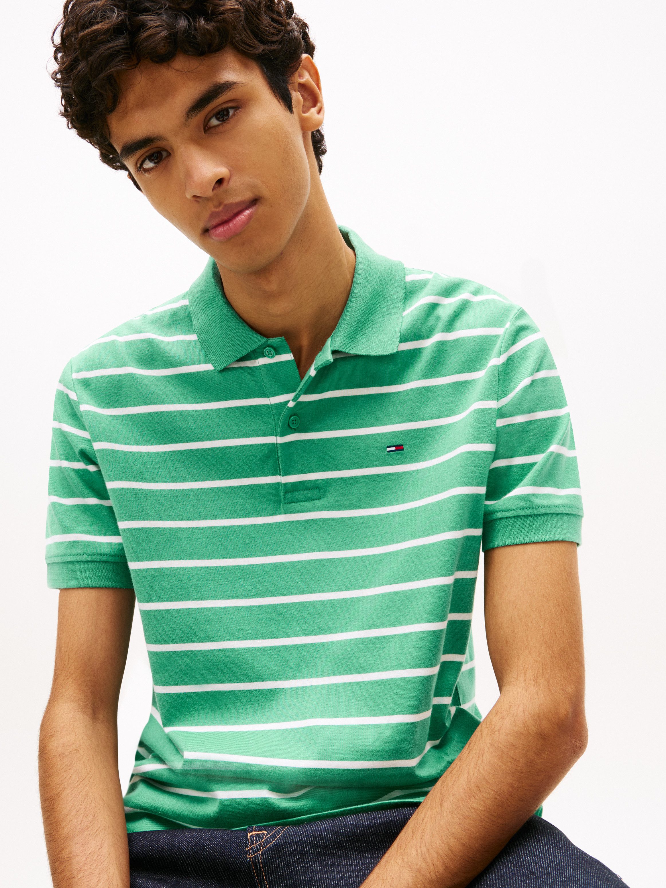 Tommy Jeans Poloshirt TJM REGULAR STRIPE Regular fit mit Polokragen günstig online kaufen