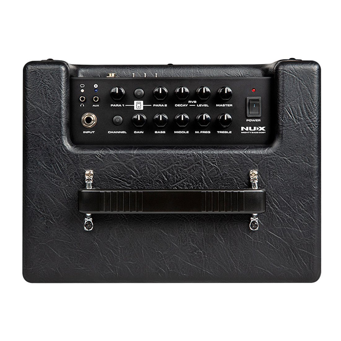 Nux E-Gitarre NUX Mighty Bass 50BT Verstärker mit Klinkenkabel