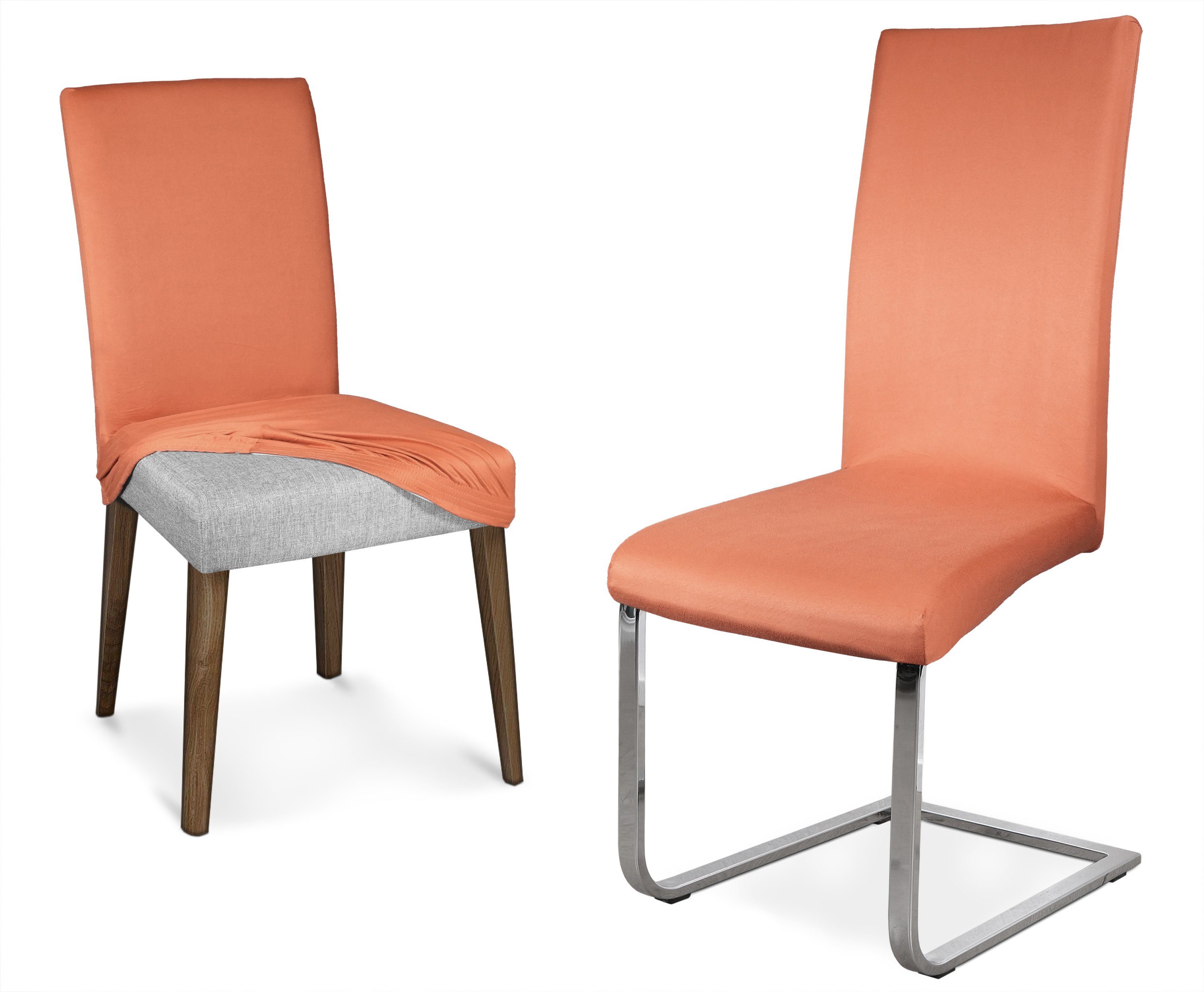 Beautex Stuhlhusse Mikrofaser Stuhlhusse, elastische Stretch Husse Bi-Elastic