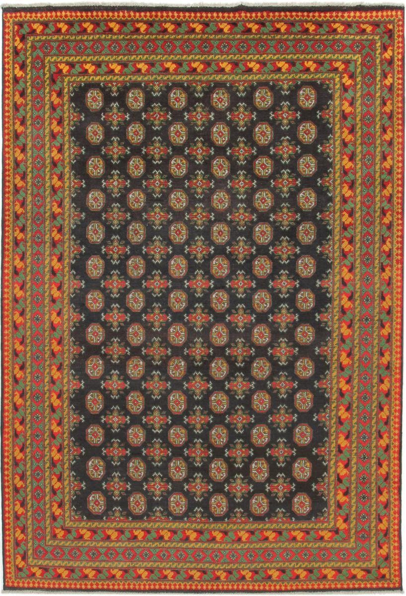 Orientteppich Afghan Akhche 205x297 Handgeknüpfter Orientteppich, Nain Trading, rechteckig, Höhe: 6 mm | Kurzflor-Teppiche