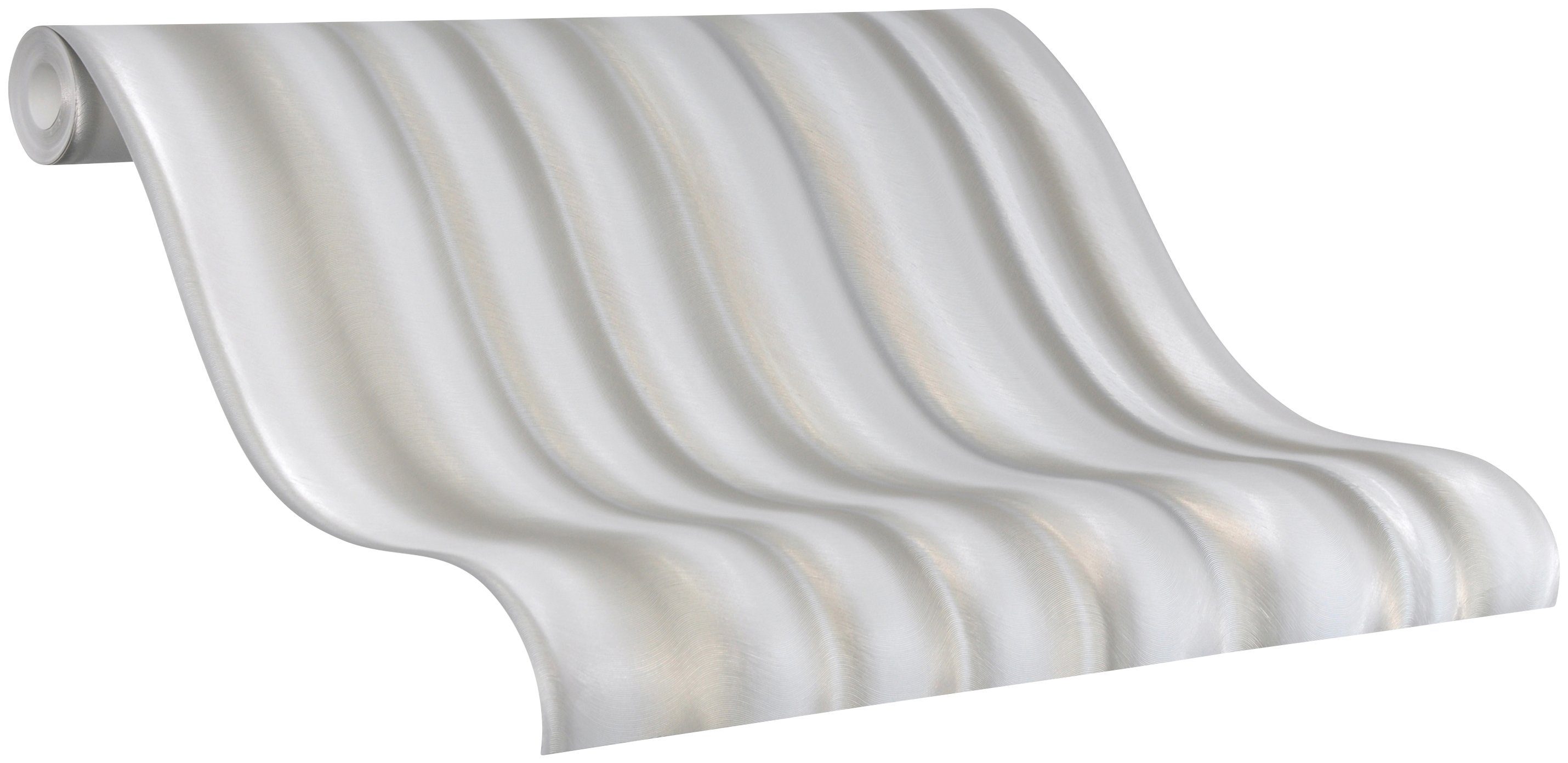 Glööckler Vliestapete, 3D-Optik, Schlangenhautoptik, glänzend, (1 St), moderne Tapete für Wohnzimmer Schlafzimmer Küche