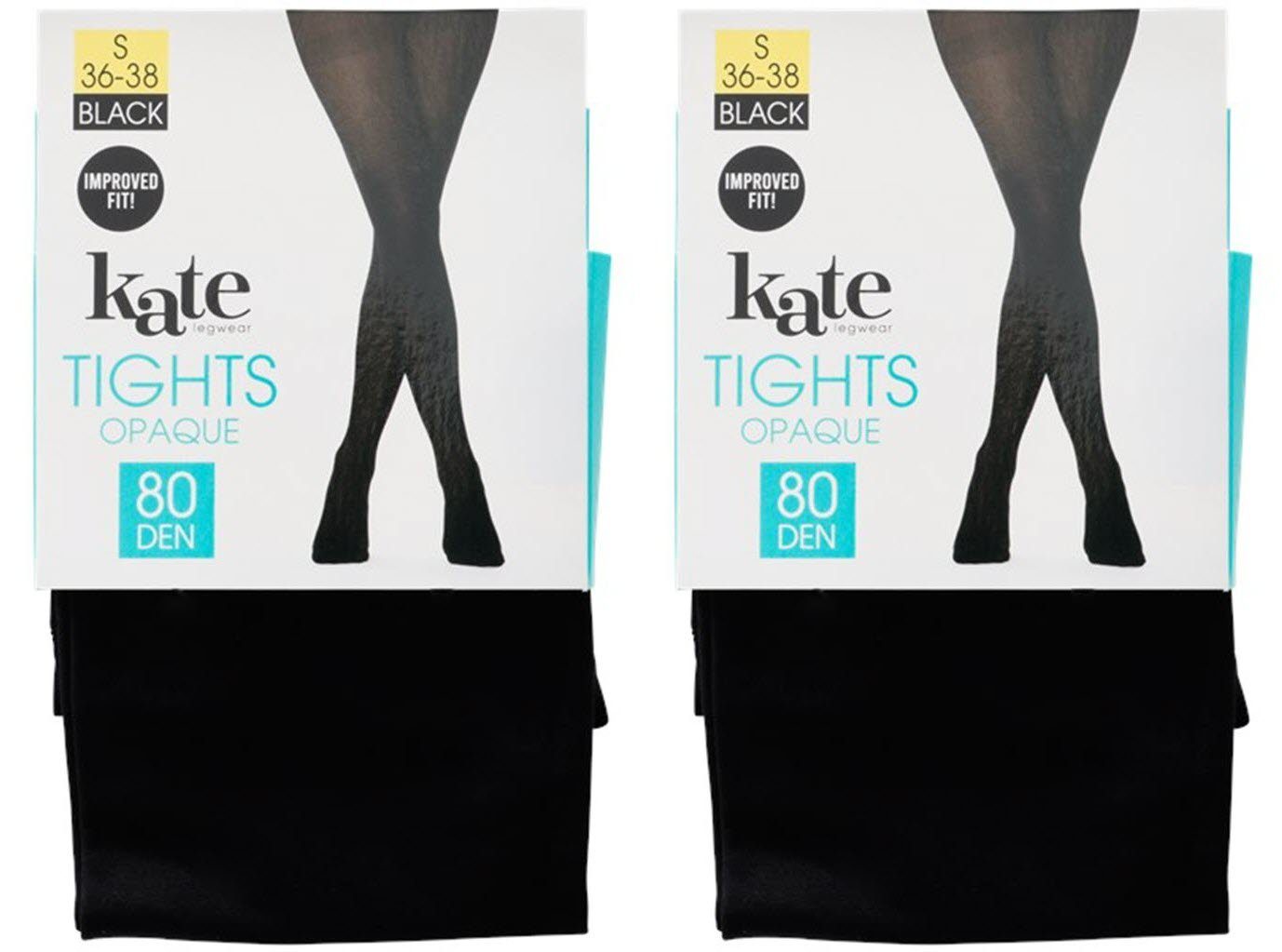 Größe S 80 DEN schwarz Kate Stück 36-38 Spectrum DEN 80 Strumpfhose Feinstrumpfhose 2 blickdicht