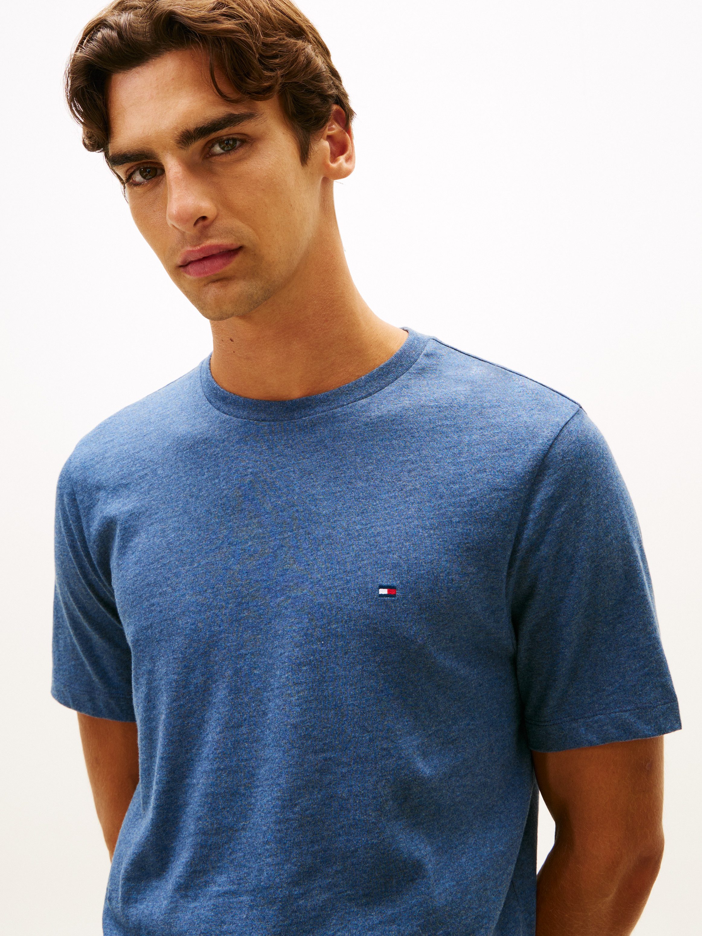 Tommy Hilfiger T-Shirt ESSENTIAL HEATHER meliert, regular fit, Rundhals, Ba günstig online kaufen