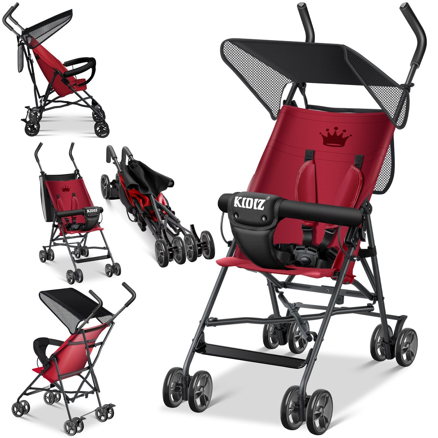 KIDIZ Kombi-Kinderwagen, Коляски CITY Buggy Kinderbuggy klappbar Sportwagen Faltbar