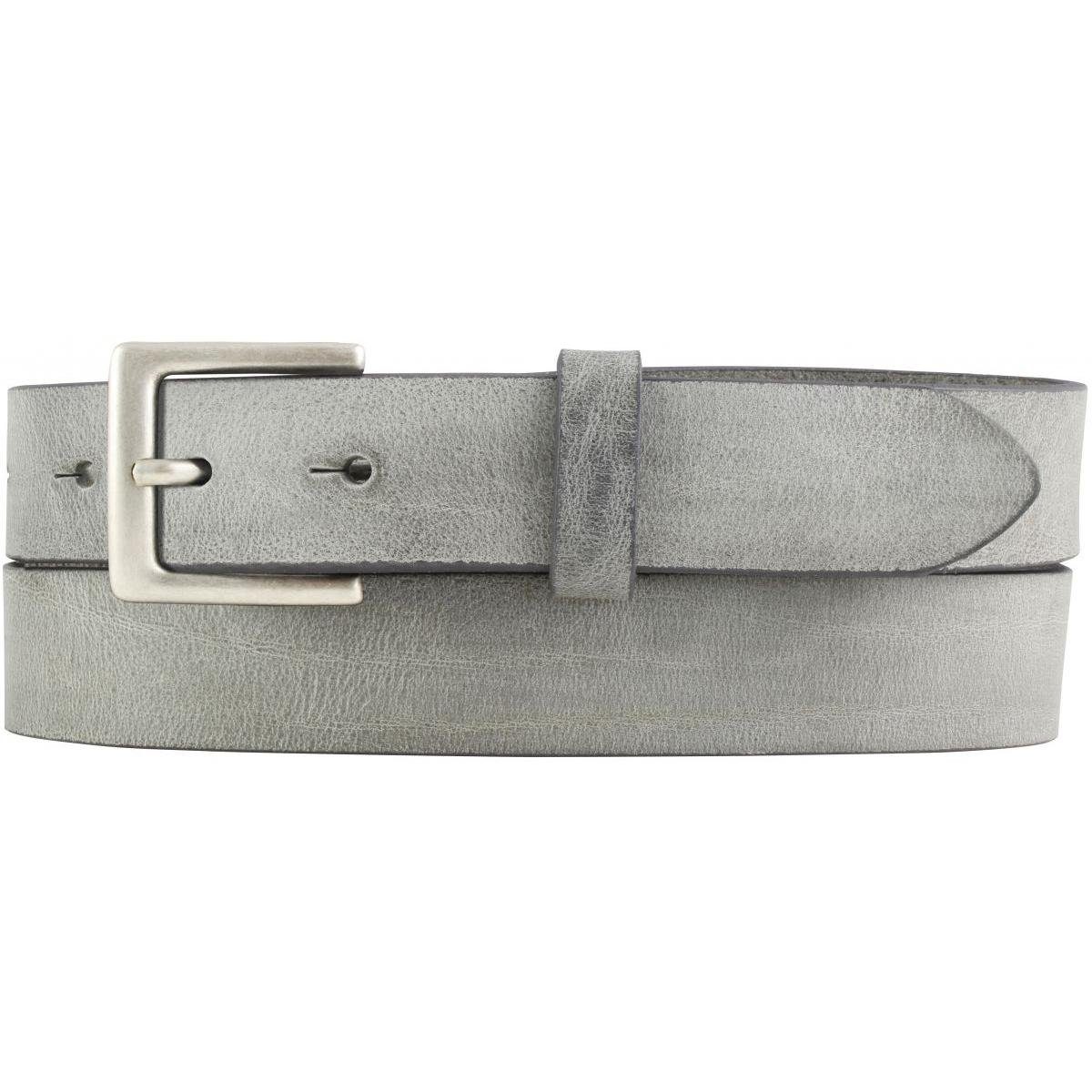 Ledergürtel Herren-Gürtel aus weichem Vollrindleder Vintage-Look 3 cm - Leder-Gürt