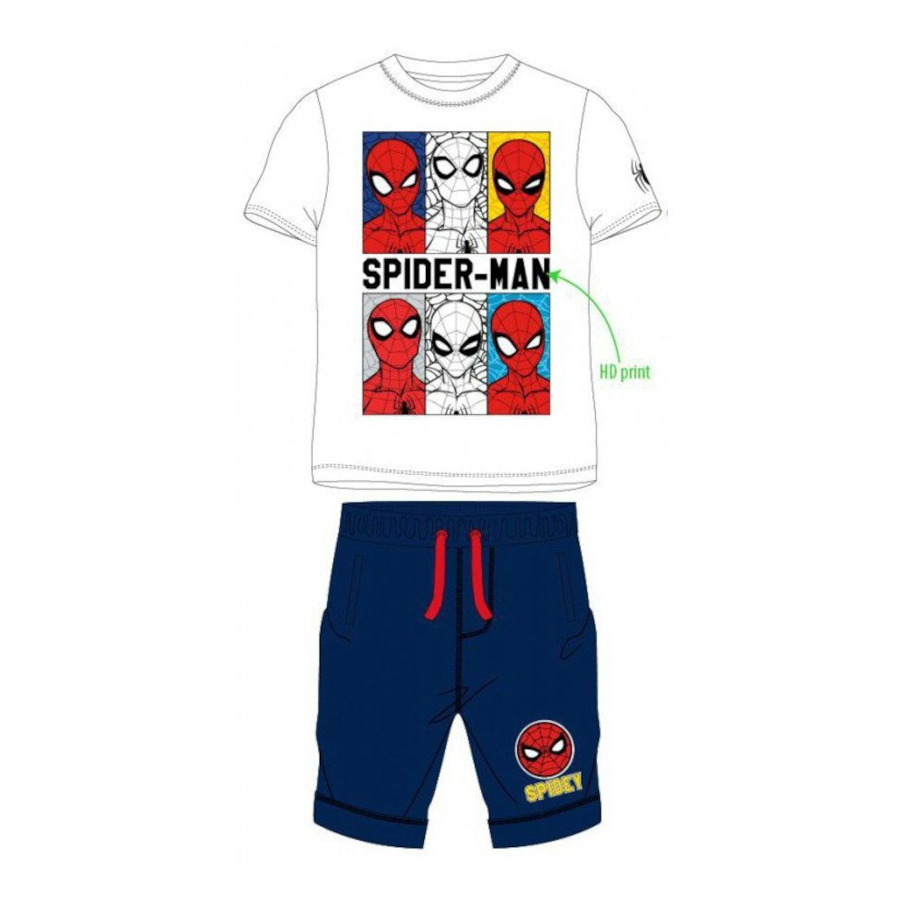 Shirt & Hose Spider-Man Kurz-Bekleidungsset für Jungen, Shirt & Hose