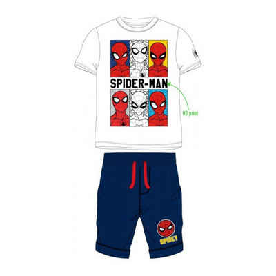 Spiderman Shirt & Hose Spider-Man Kurz-Bekleidungsset für Jungen, Shirt & Hose (Set, 2-tlg)