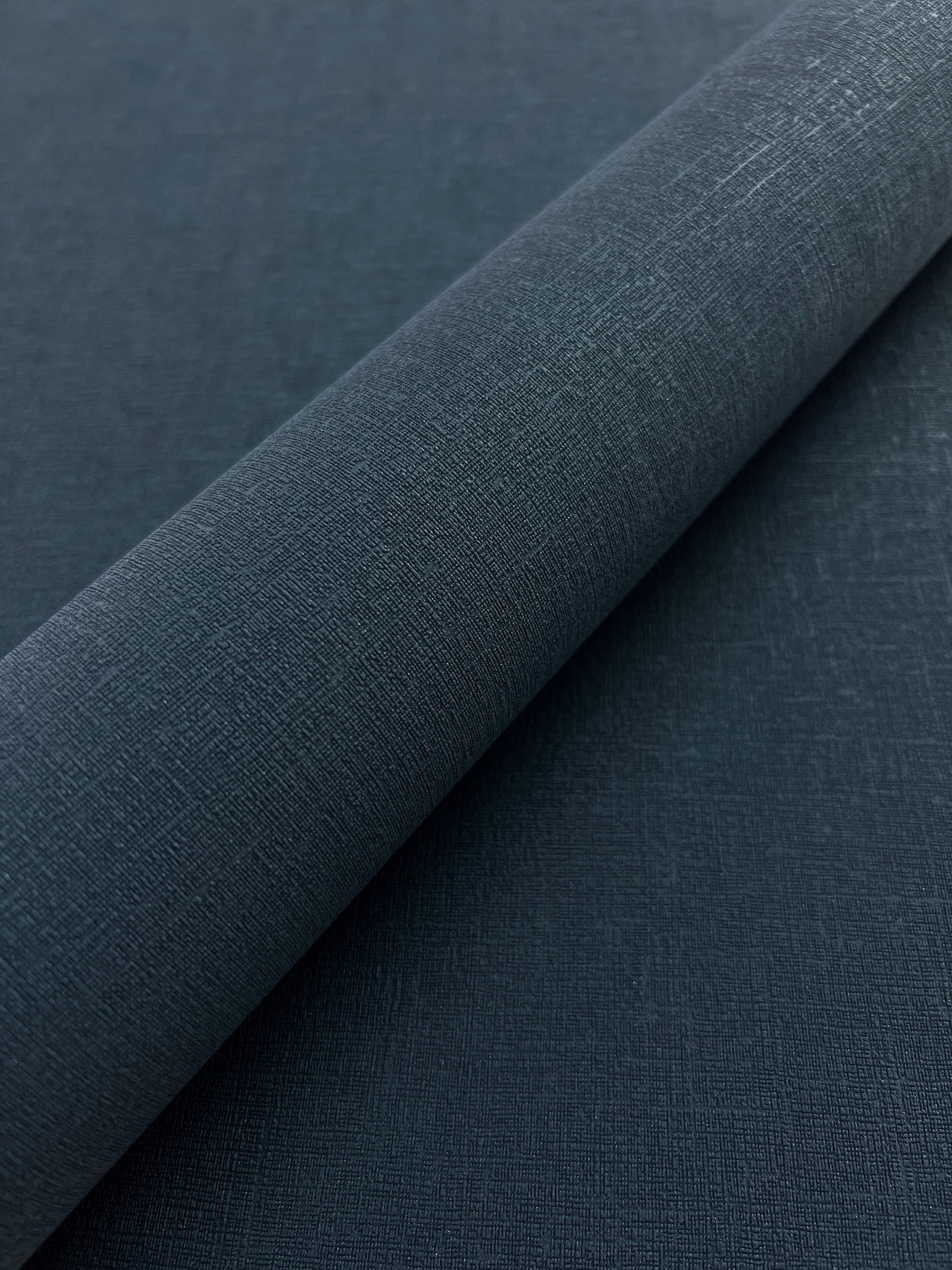 Newroom Vliestapete, Blau Tapete Uni Einfarbig - Unitapete Leinen-Optik Dun günstig online kaufen