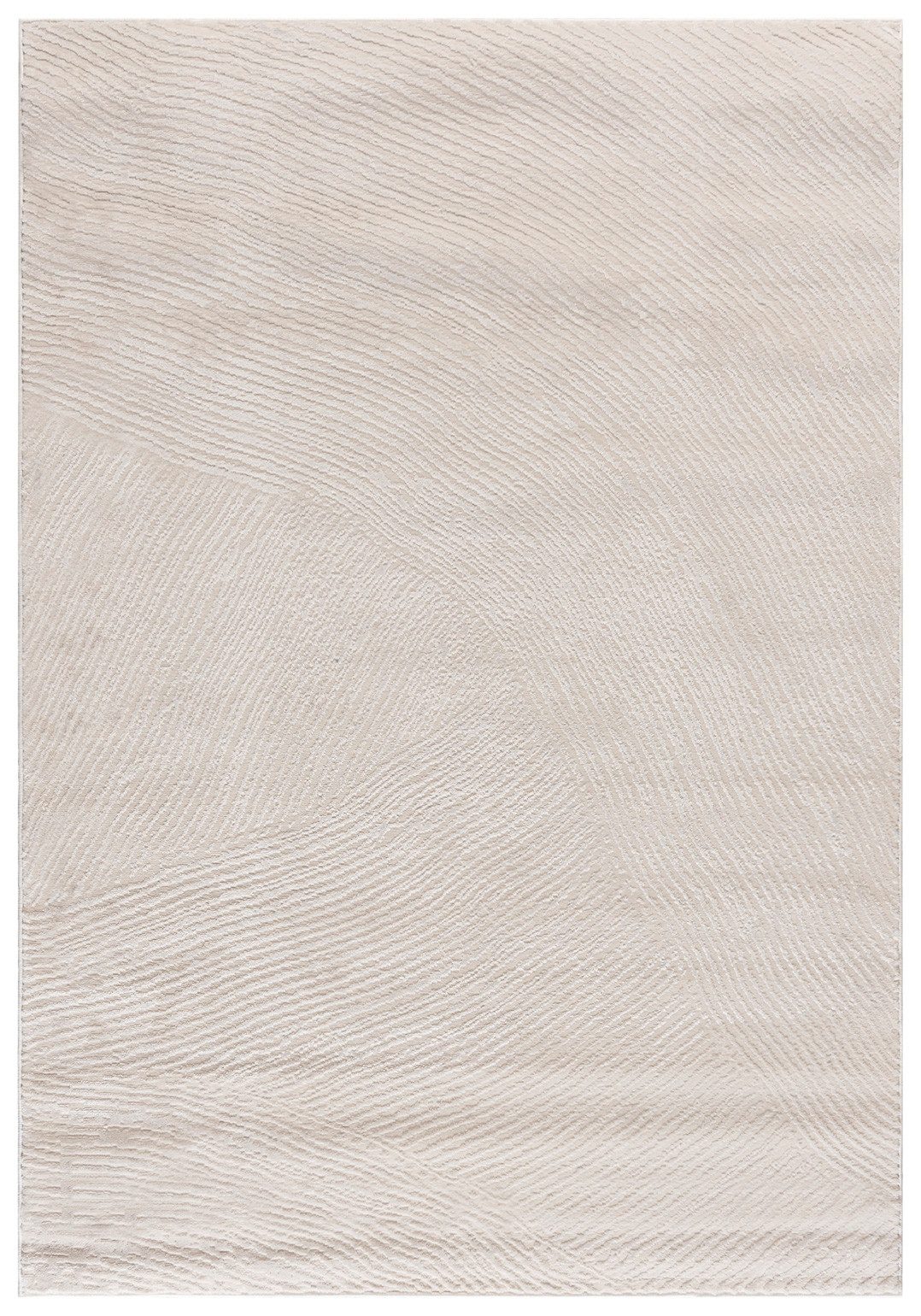 Mazovia Designteppich Modern Streifen Beige Creme Wohnzimmer, Schlafzimmer, Esszimmer, Büro, Fußbodenheizung