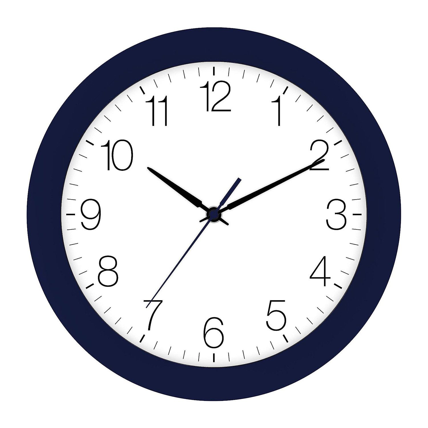 EUROTIME Funkwanduhr Funk-Wanduhr indigo-blau