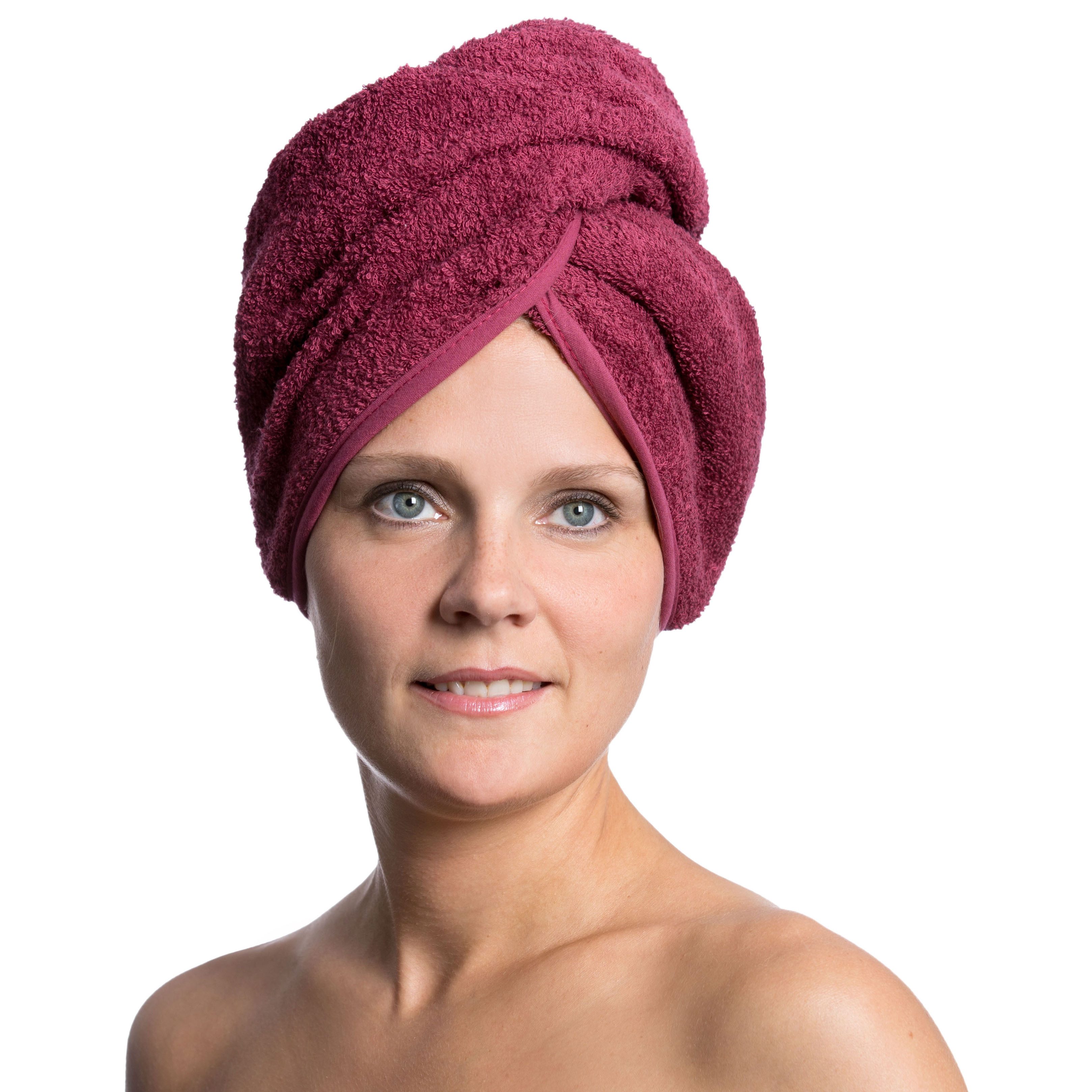ZOLLNER Turban-Handtuch, Walkfrottier (1-St), 23 x 64 cm, 100% Baumwolle, m günstig online kaufen