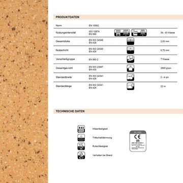 Floordirekt Vinylboden CV-Belag Xtreme Mira 330M, Erhältlich in vielen Größen, Private und gewerbliche Nutzung