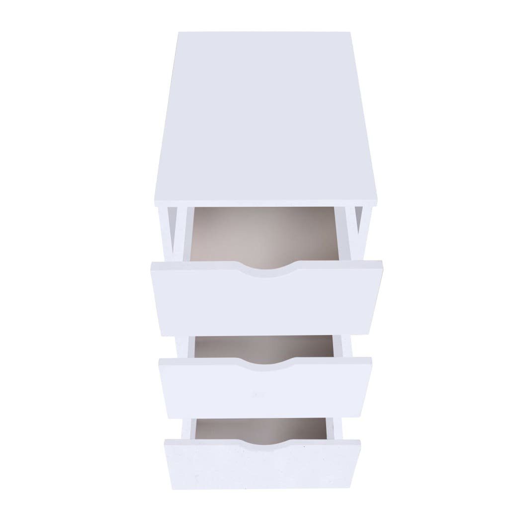 Fächerschrank (1-St) 33×45×60 vidaXL Schubladenelement Weiß cm