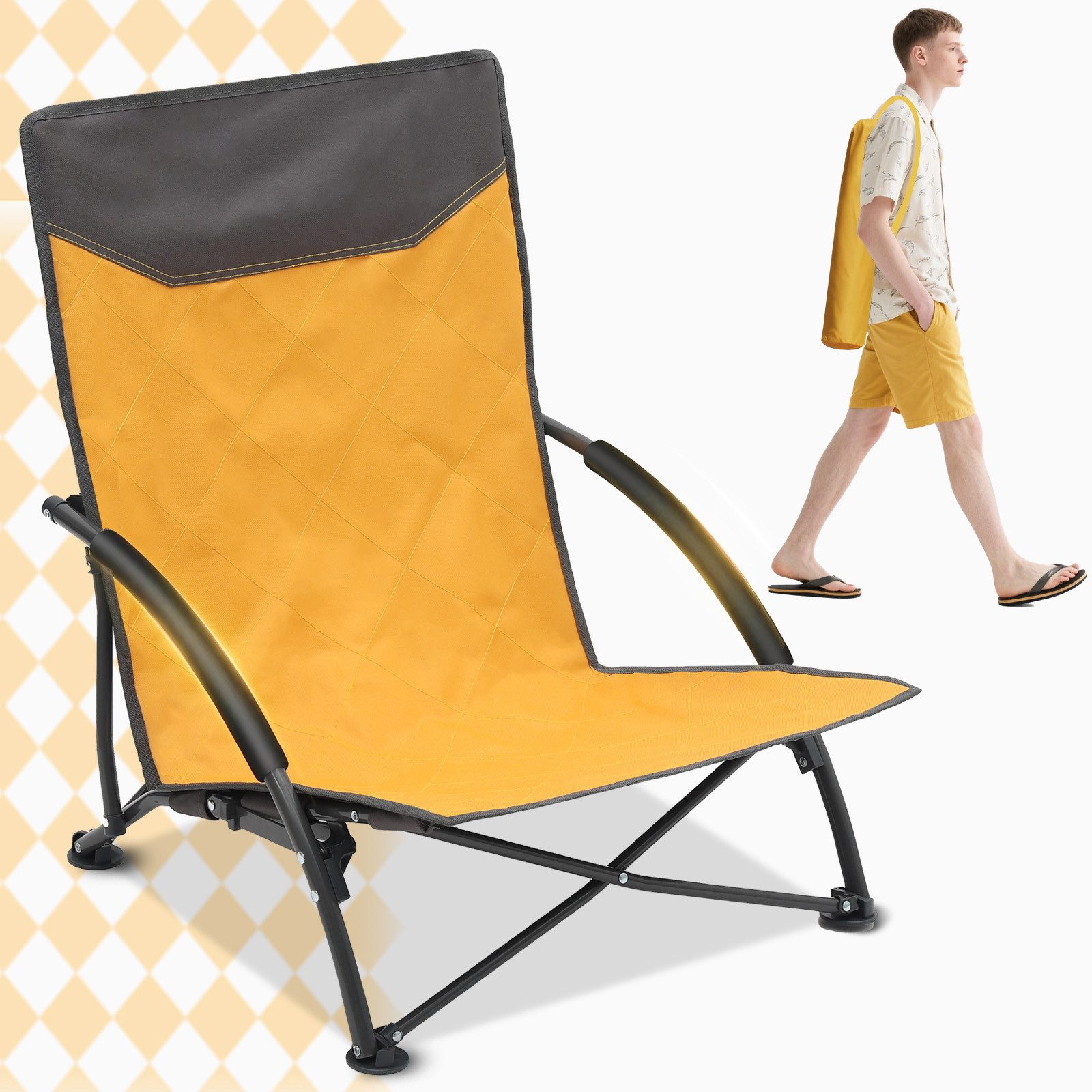 Sekey Klappstuhl Strandliegestuhl Klappbar leicht niedriger günstig online kaufen