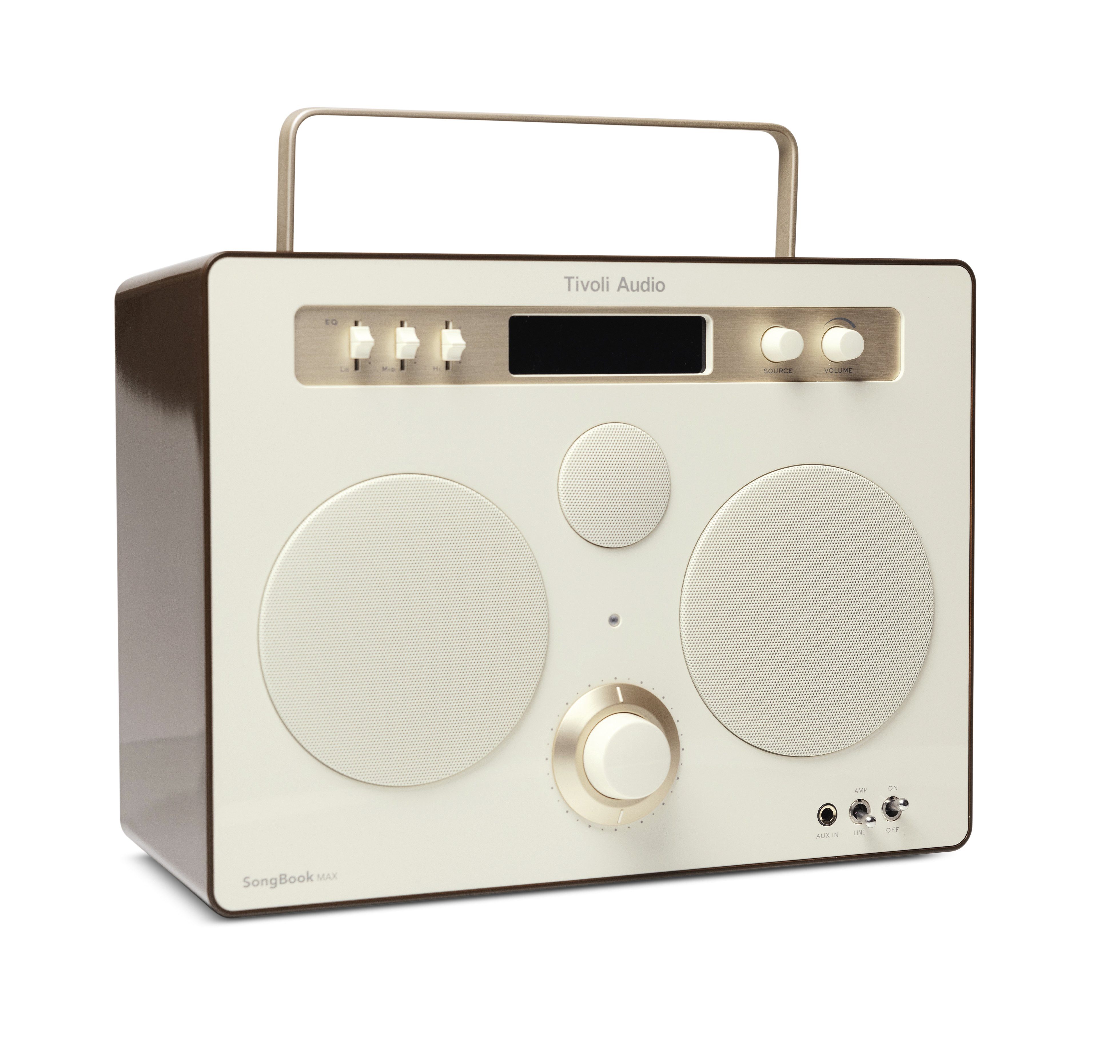 Tivoli Audio SongBook MAX Bluetooth-Lautsprecher (Bluetooth, analoger Equalizer, DAB+, tragbarer Lautsprecher, 10h Akku-Laufzeit)