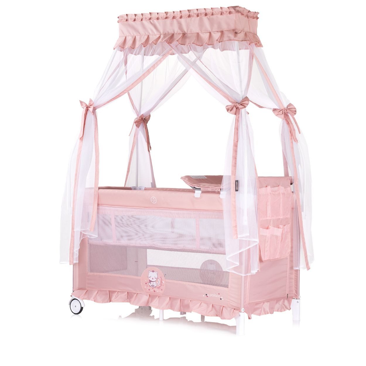 Chipolino Baby-Reisebett Reisebett Palace, Baldachin, Moskitonetz günstig online kaufen